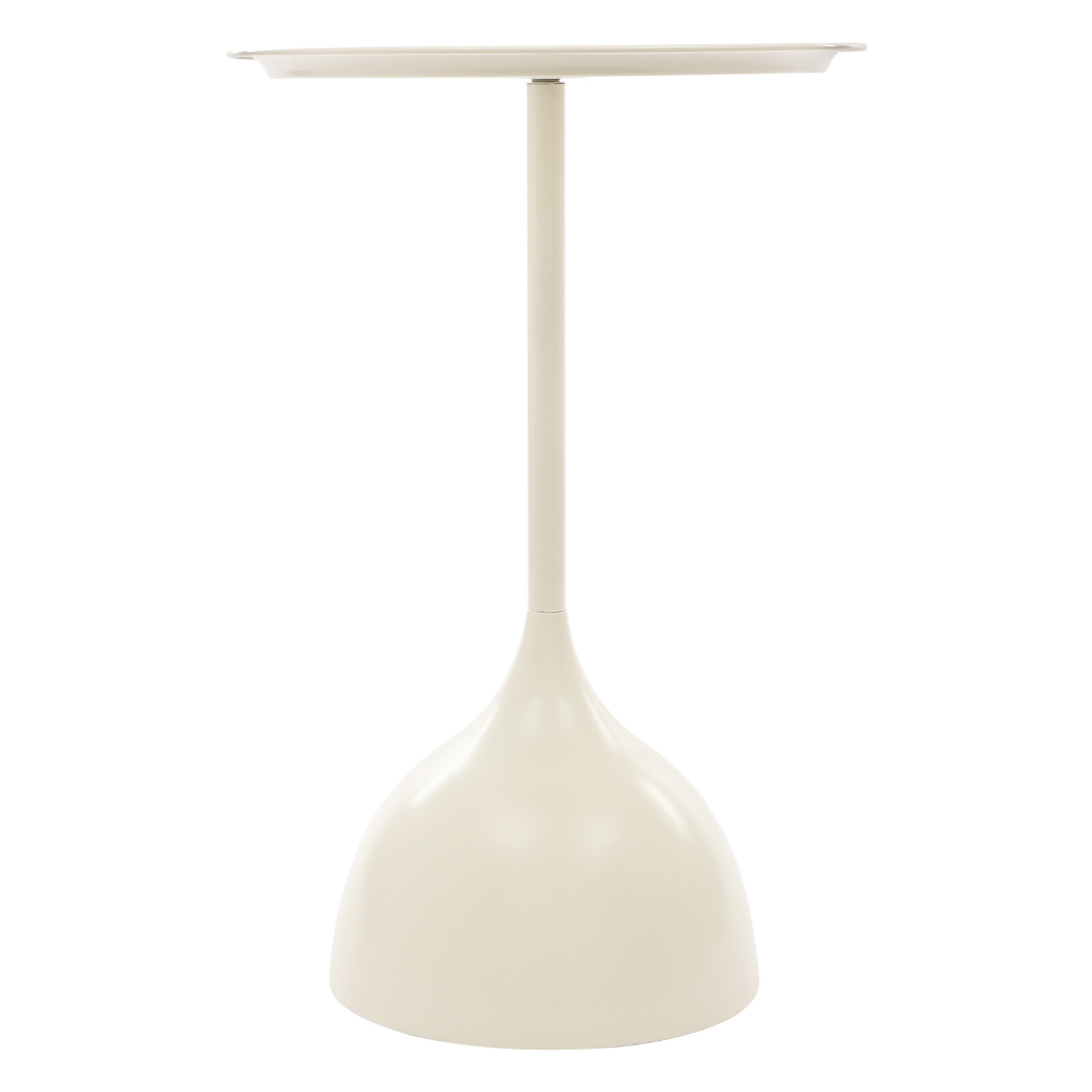 Modern Round Side Table in Cream White – Stylish & Durable Design