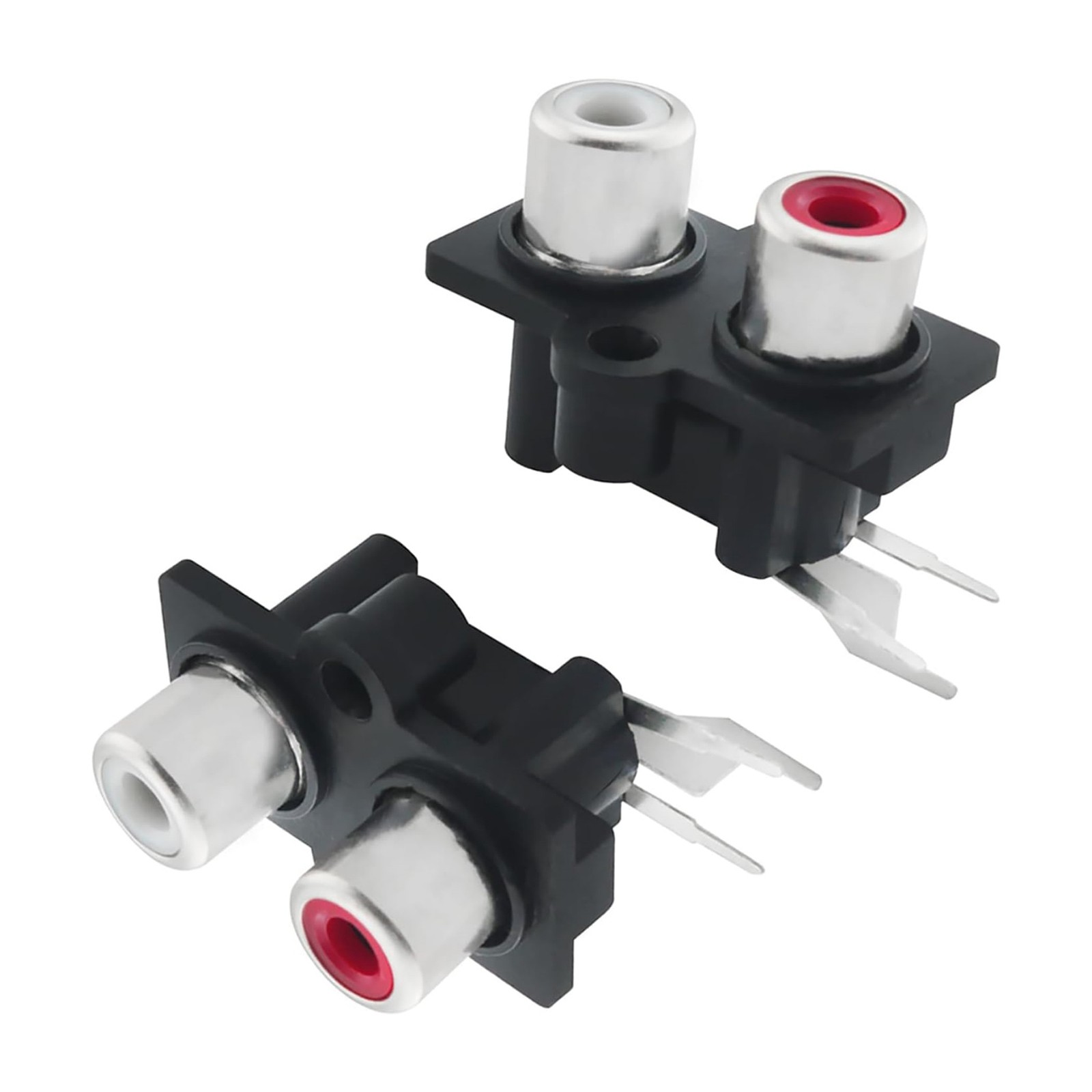2PC RCA Female Socket Panel Mount Connector Accessory for Professional Audio Use