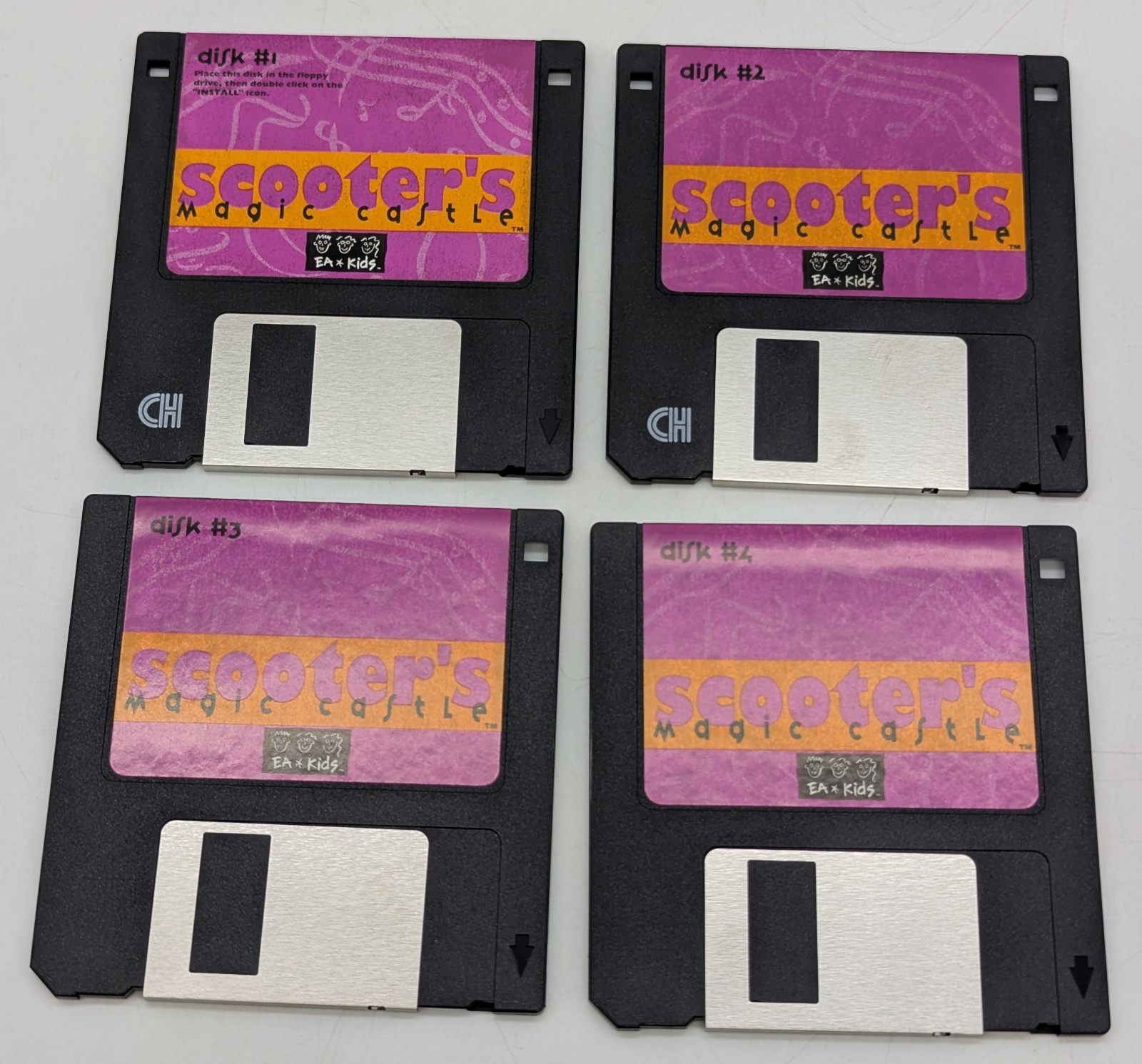 1993 Scooter s Magic Castle for Macintosh 4 Floppy Disks EA Kids Game
