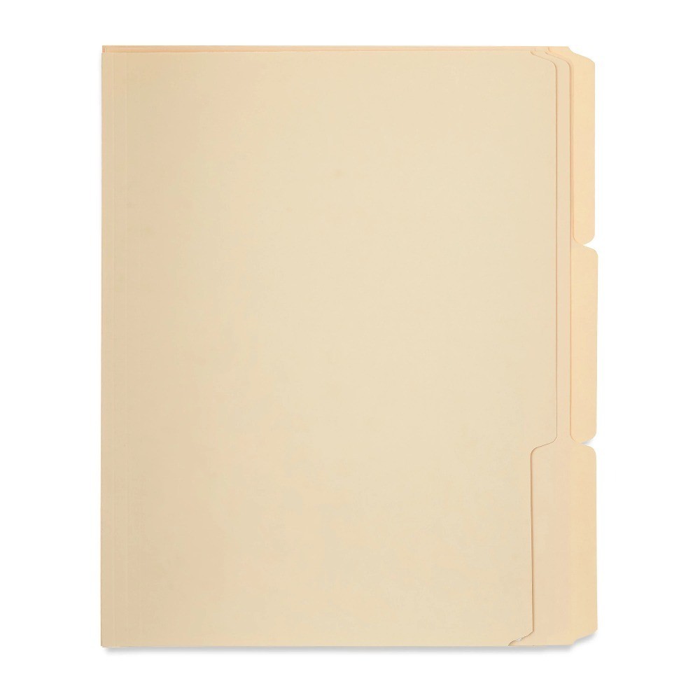 File Folders, Letter, Manila, 1/3 Cut, 150 Count