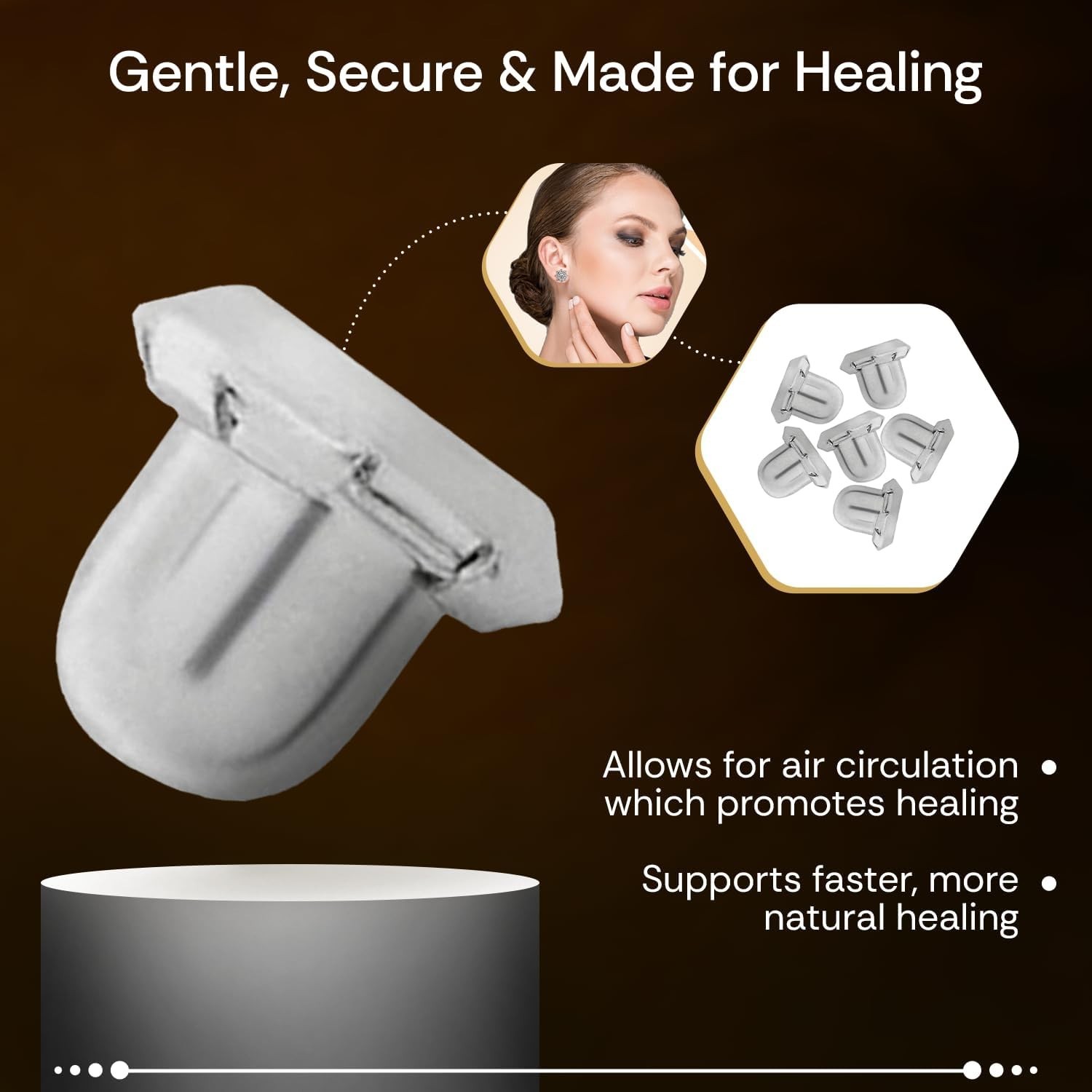 Durable Replacement Earring Clutches – Comfortable Fit for Healing Piercings