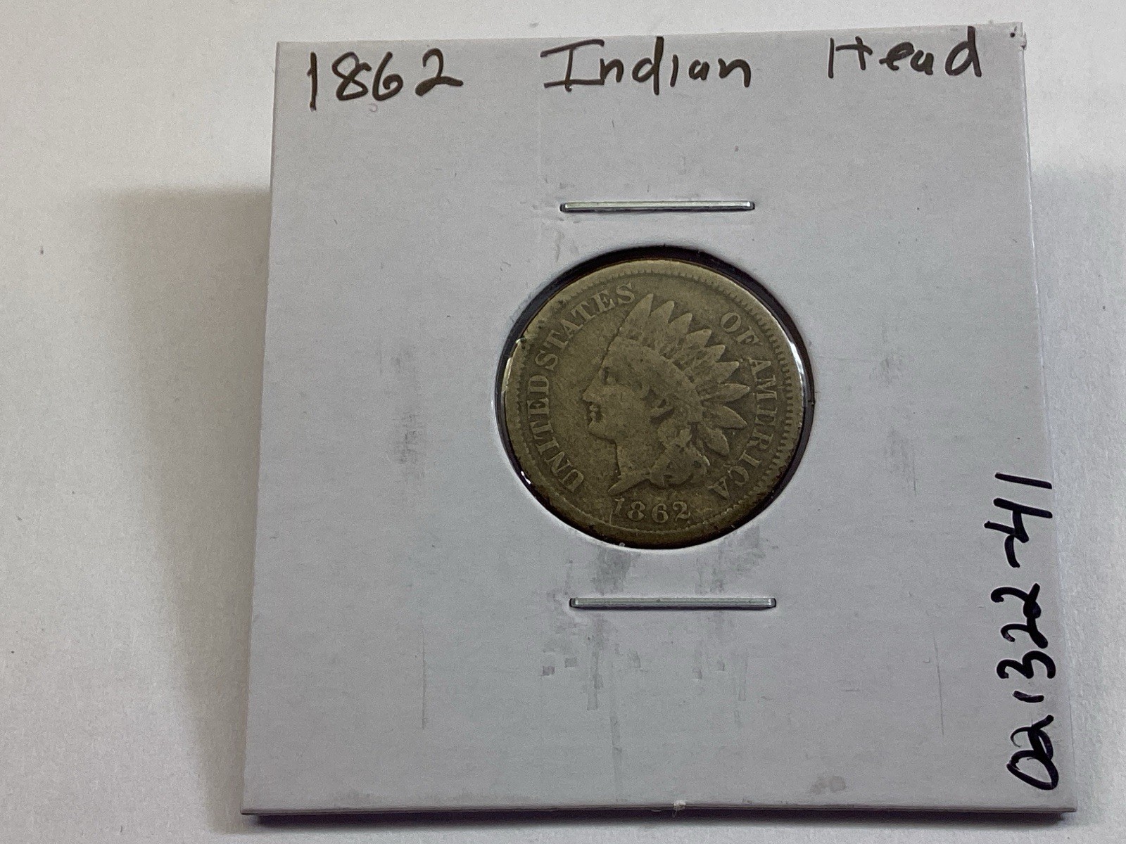 1862 Indian Head Penny w/Oak Wreath Shield Philadelphia Mint 02132241tr