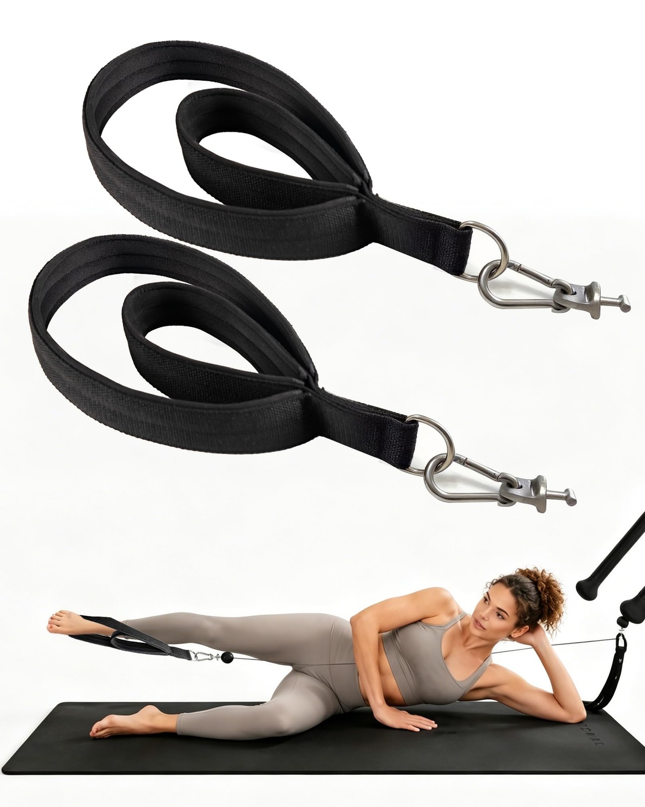 Upgraded Pilates Loops Compatible with Tonal Smart Home Gym, Soft Thickened D...