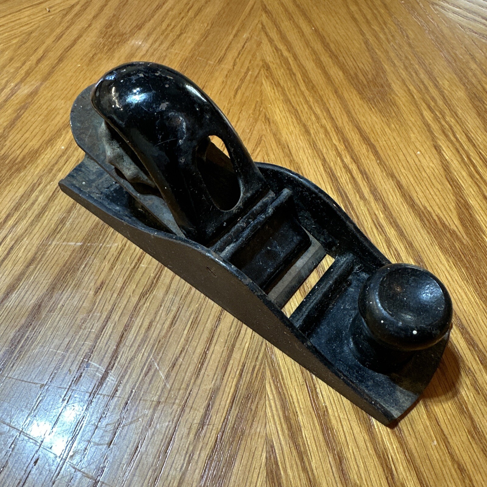 Vintage Unbranded 7” Black  Block Plane Nice