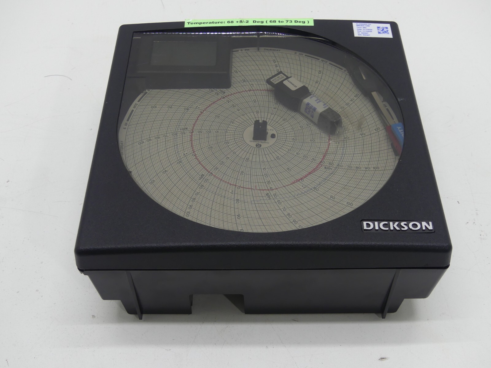 Dickson TH8P5 Humidity Temperature Chart Recorder