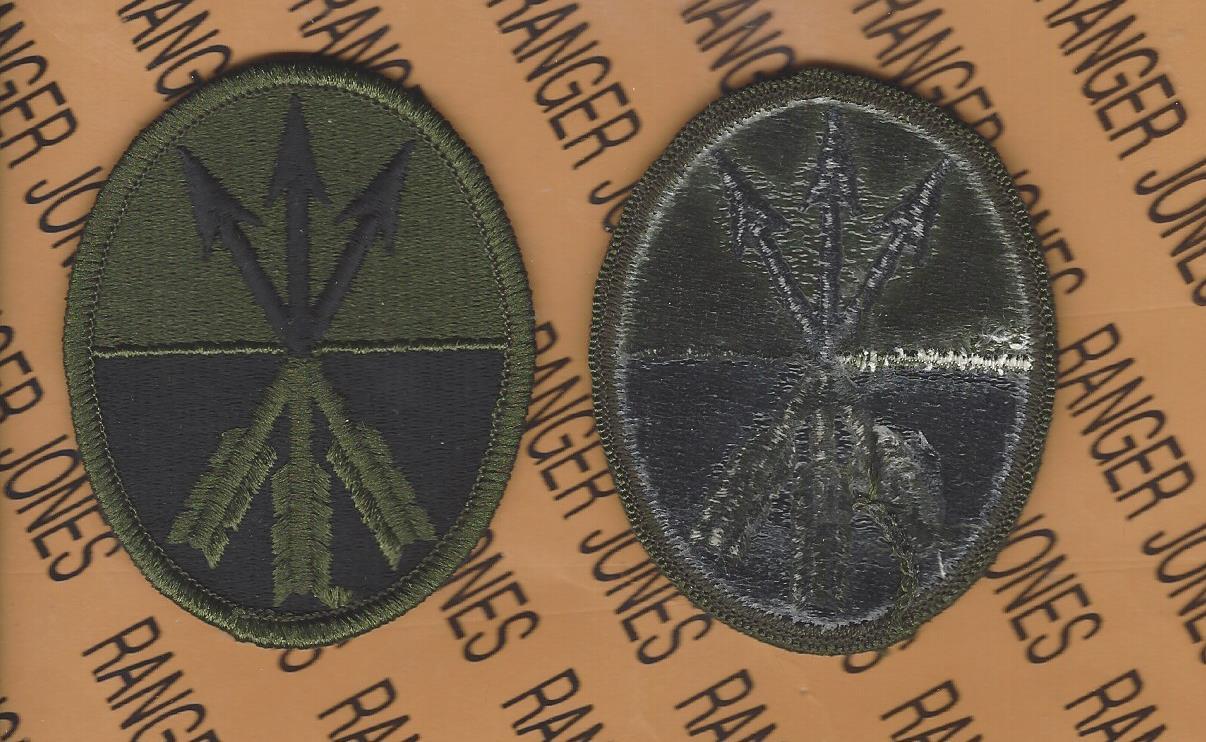 US Army 23rd CORPS OD Green & Black BDU uniform patch m/e