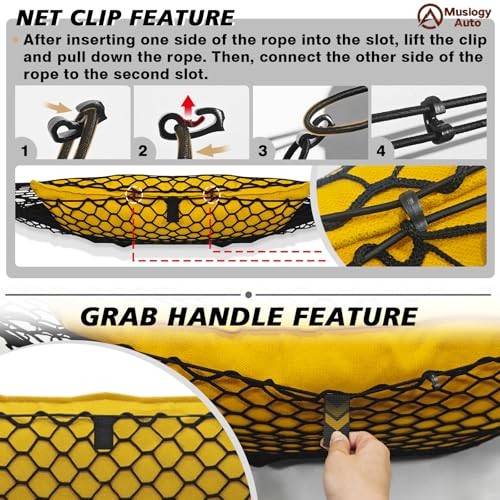 Envelope Style Trunk Cargo Net Compatible with 2021-2025 Chevy