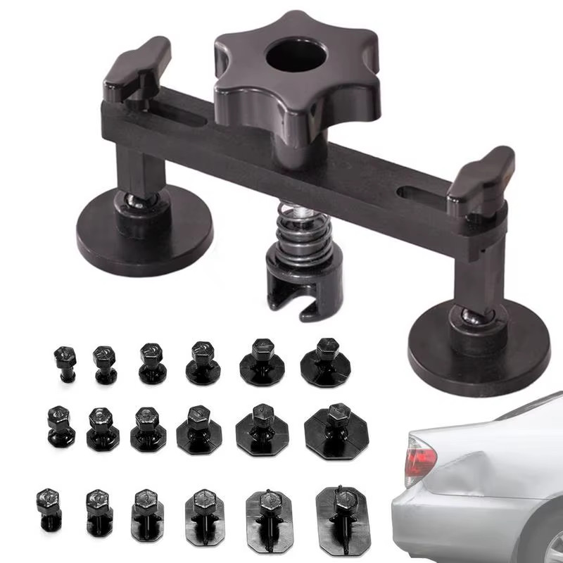 Car Paintless Dent Puller Tabs Bridge Lifter Body Repair Hail Removal Tool Kit