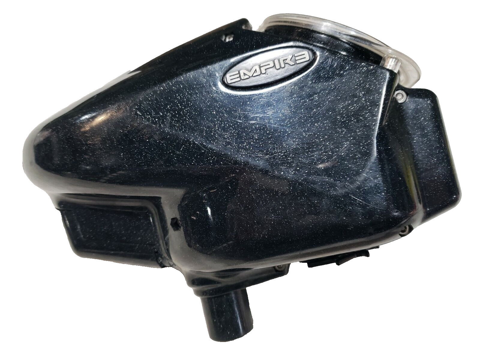 Black SPARKLE HALO Paintball Gun Loader Hopper Feeder Motorized Electronic