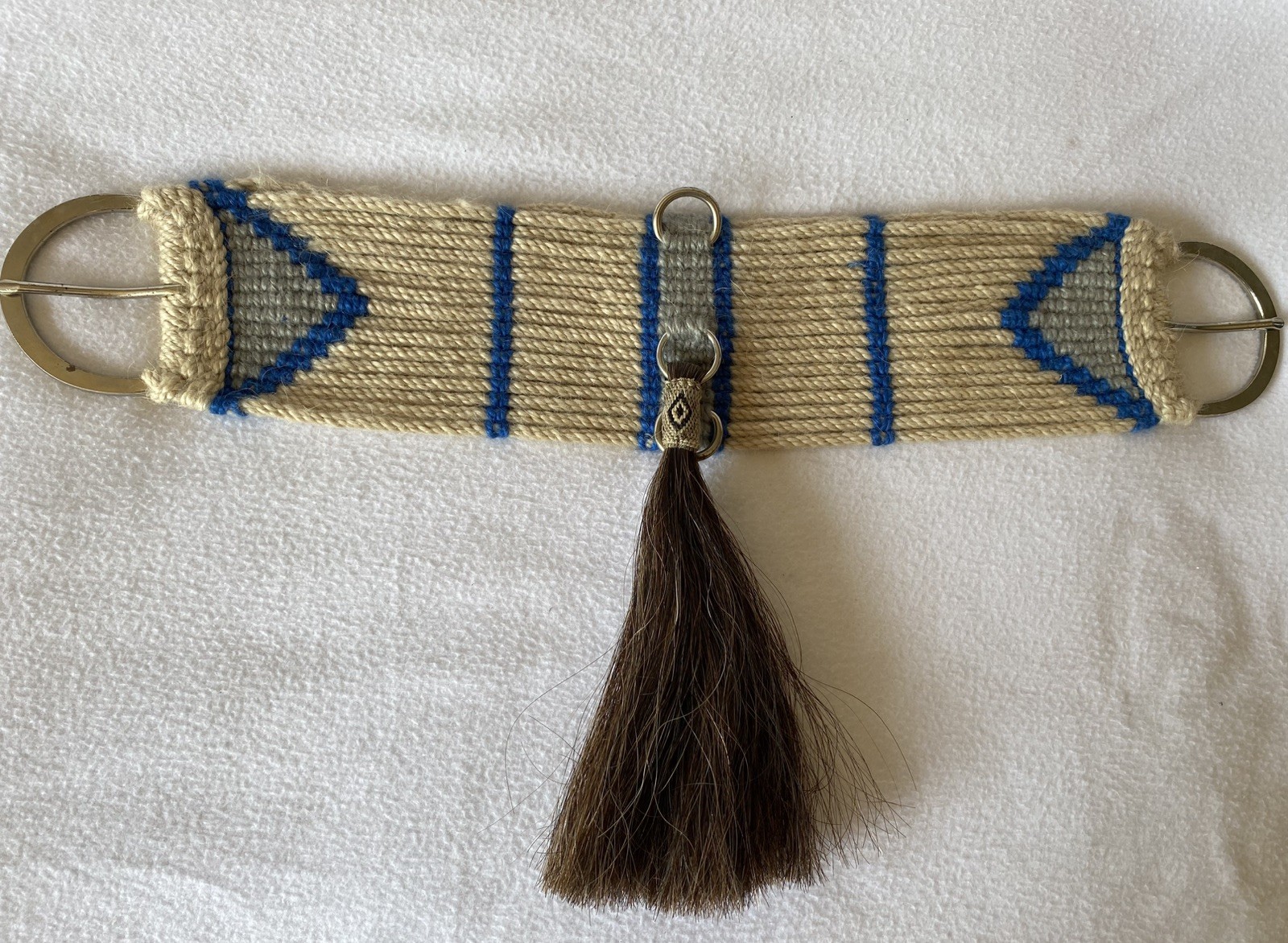 TERRIFIC 27"x5" Wide MOHAIR Cinch With Full 11" Hitched Horsehair SHOO-FLY~CLEAN