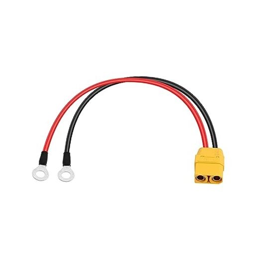 PNGKNYOCN 14AWG Silicon Cable XT90 to O Ring Terminal Cable, XT90 Female to O