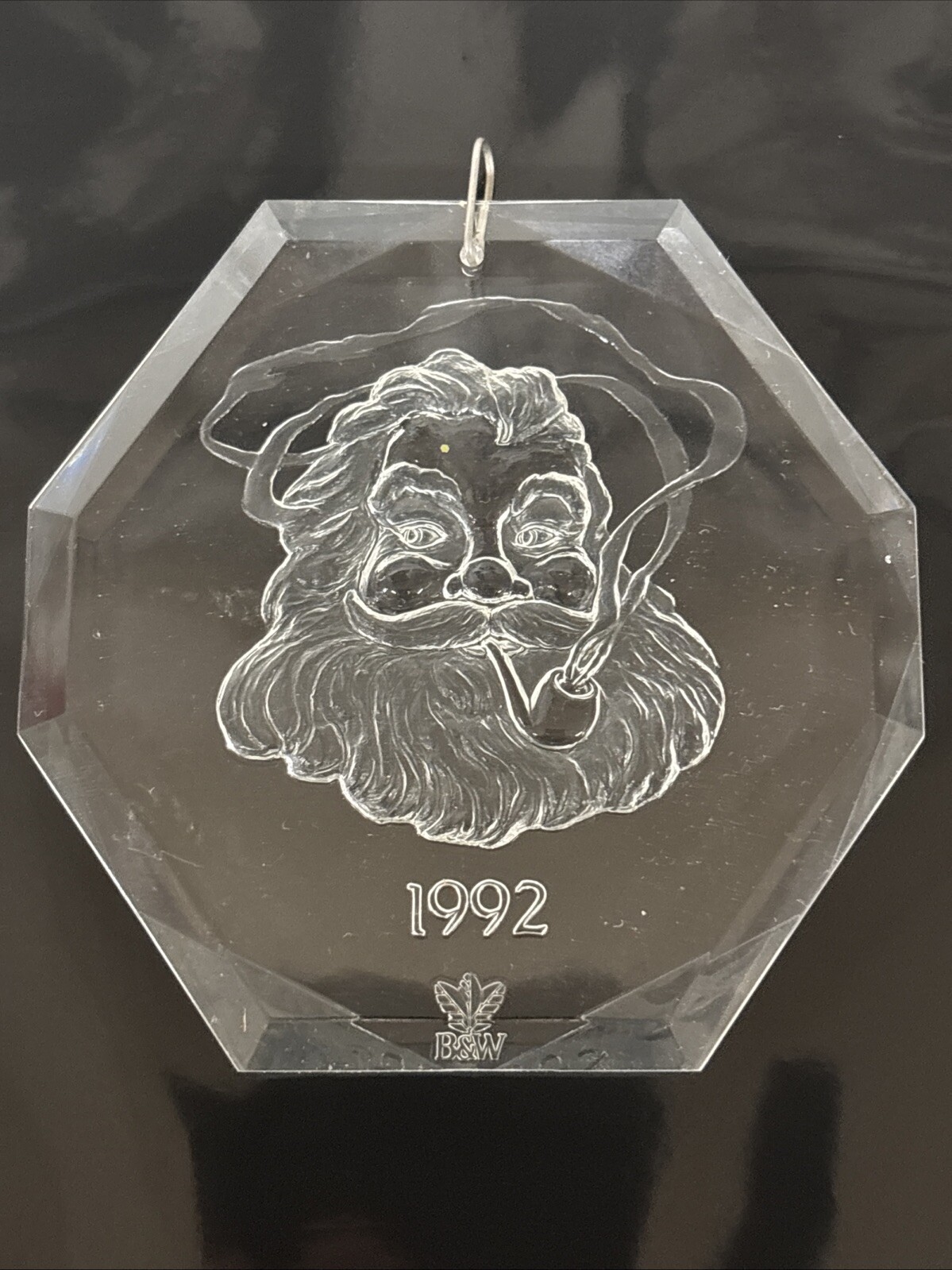 Vintage 1992 Brown & Williamson Tobacco Corp Christmas Ornament Smoking Santa