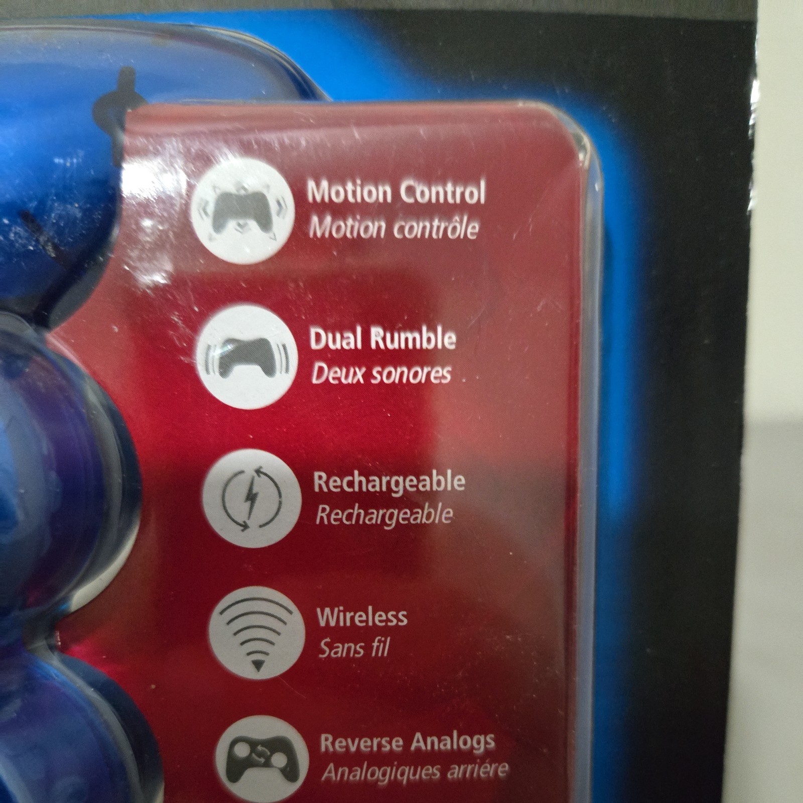 PowerA Mini Pro Elite Wireless Controller PS3 Blue New Sealed Motion Control