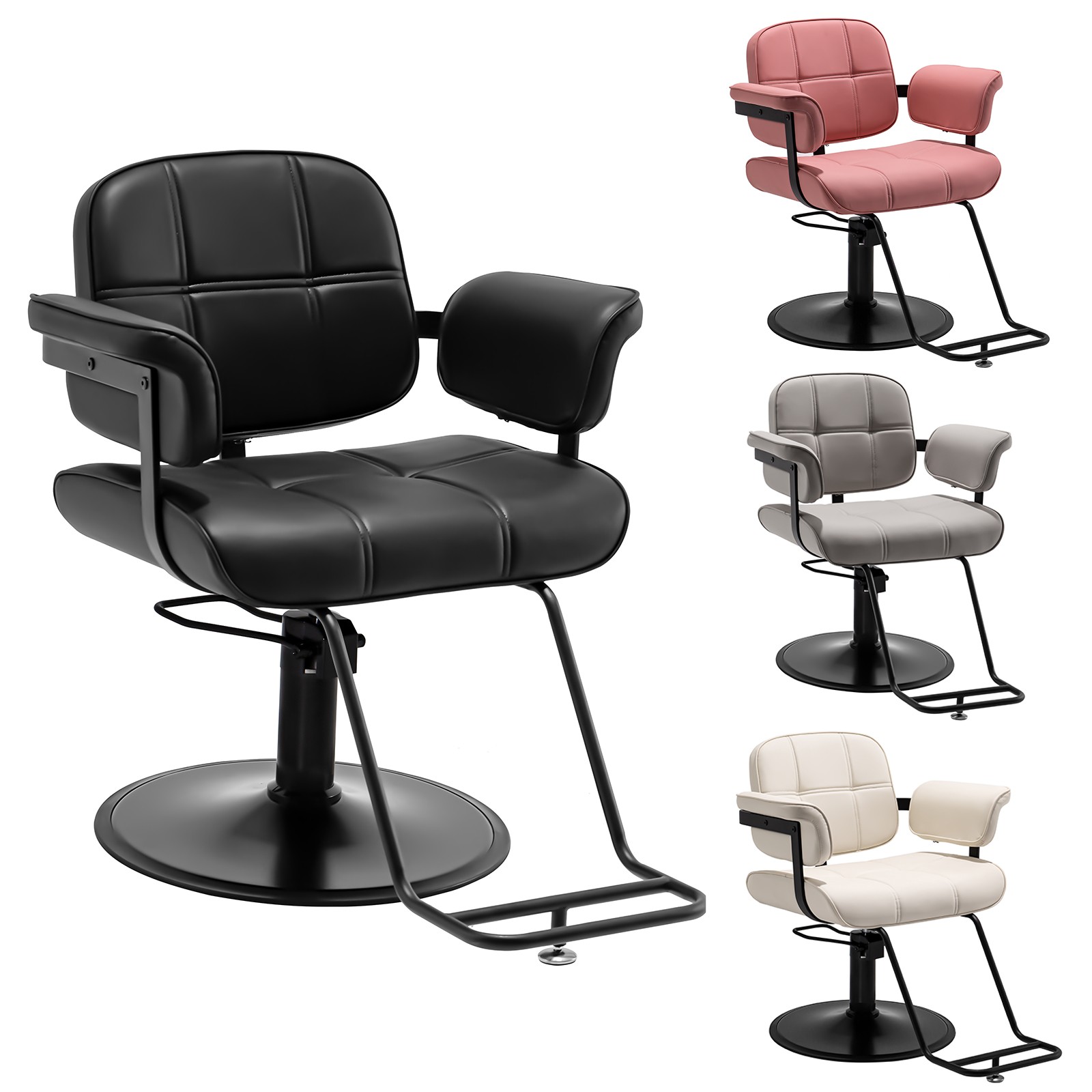 Heavy Duty All Purpose Hydraulic Barber Chair Salon Beauty 360°Stylist Equipment