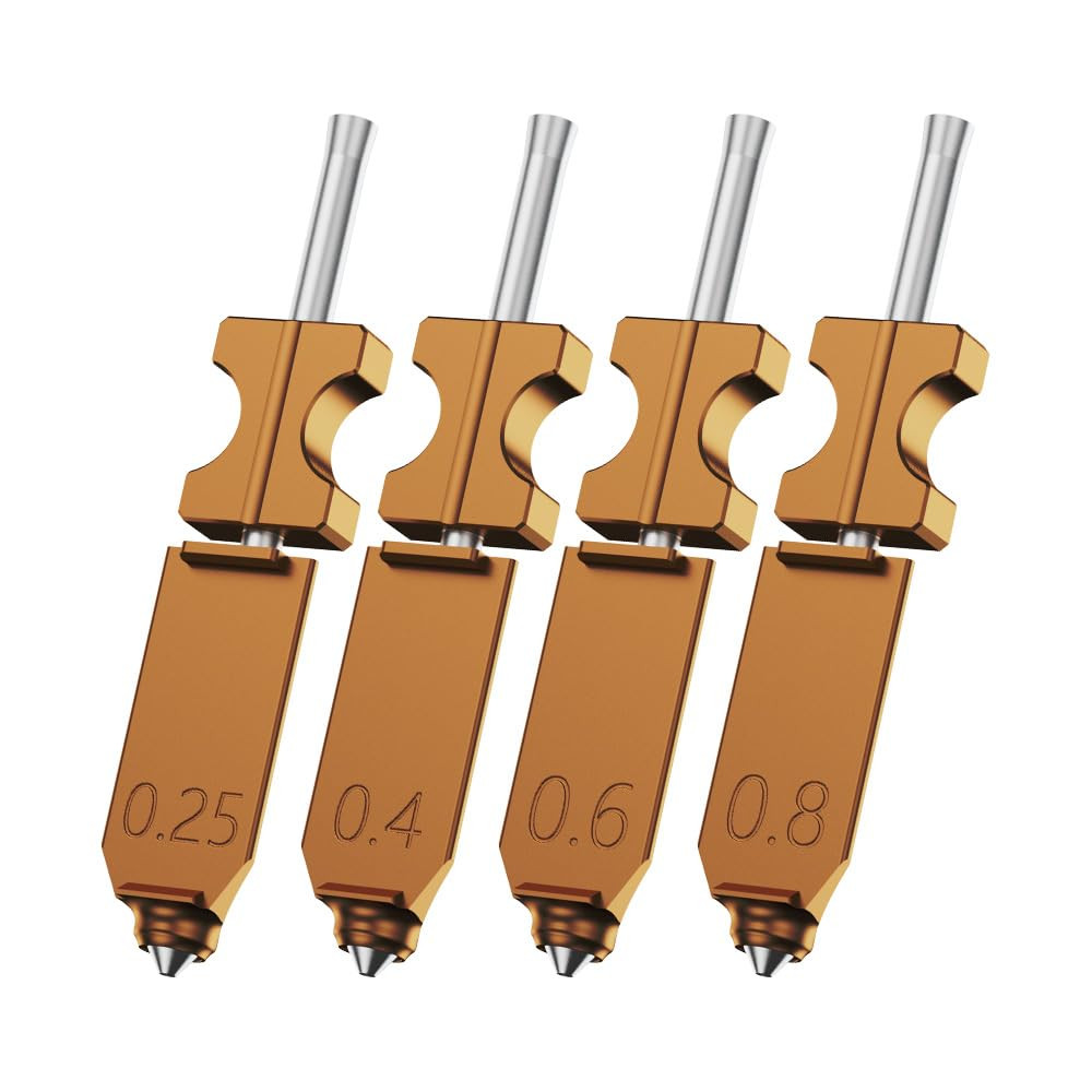 AD5X 3D Printer 0.25/0.4/0.6/0.8Mm Nozzle Assembly Set, 30S Quick-Detachable Noz