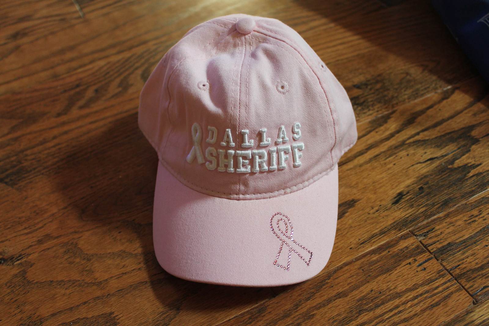 Women's Pink Dallas Sheriff Police Baseball Cap Hat Breast Cancer Awareness OSFA