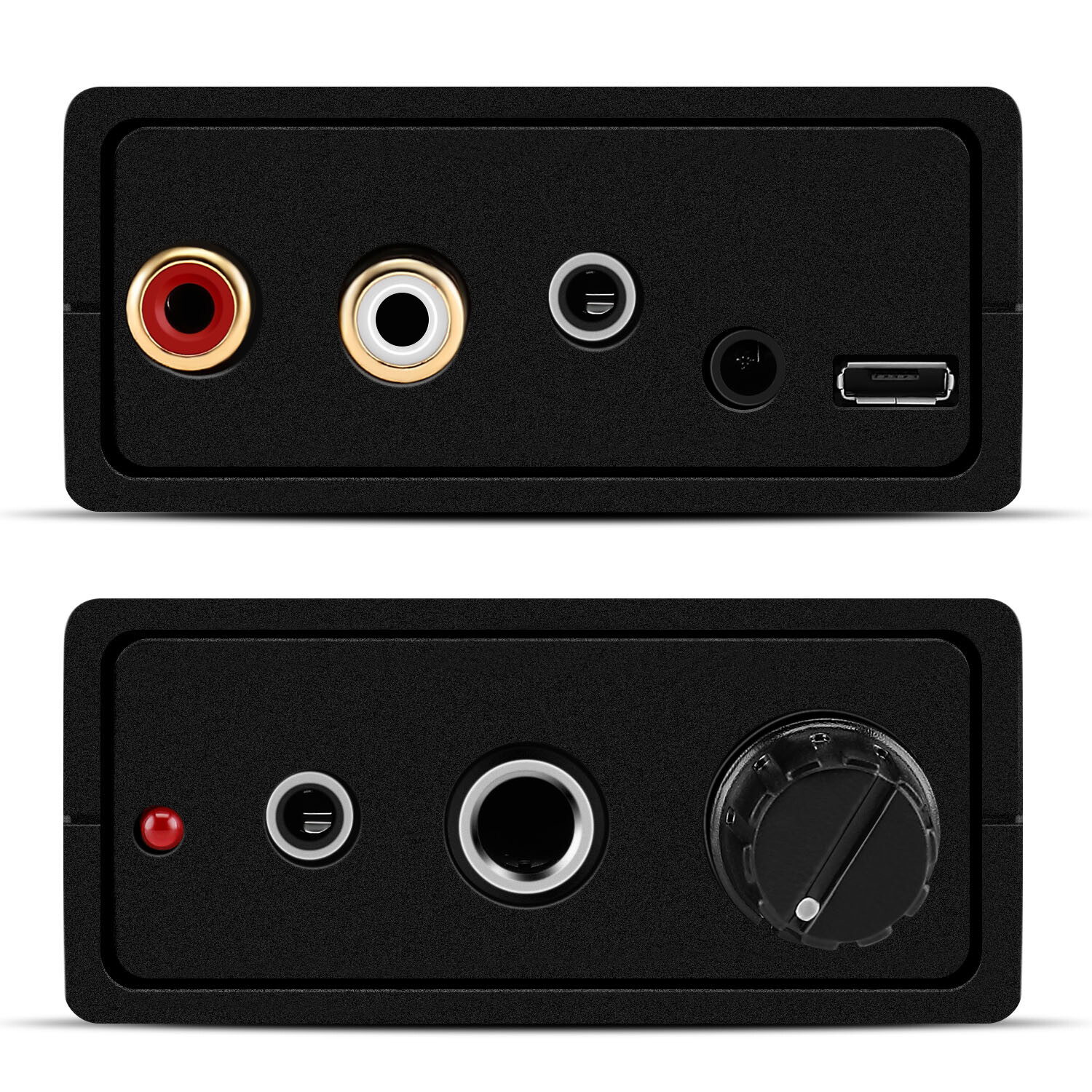 Portable Headphones Amplifier Stereo Headphone Amp Volume Control with RCA Input