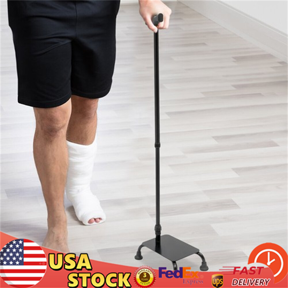 Stair Climbing Assist Cane Black Adjustable Walking Stick Seniors Aid Cane