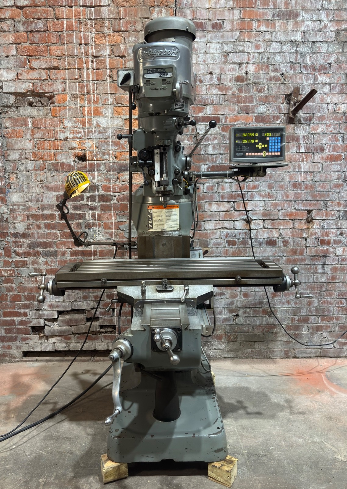 Bridgeport Series 1 Mill w/2 HP, 9” x 48”, PDB, Acu-Rite DRO, Servo PF