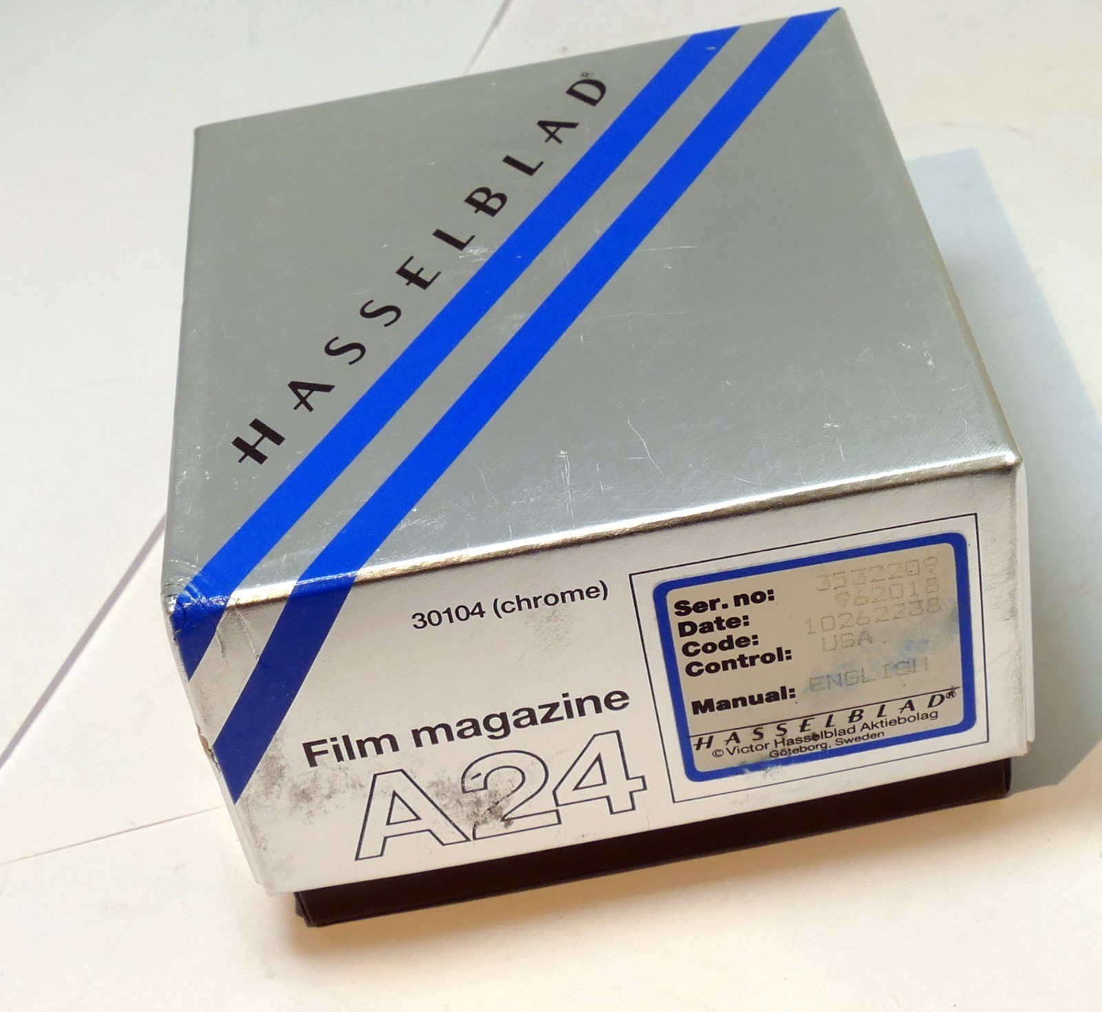 Empty Box (only) for Hasselblad  Film Magazine A24 30104