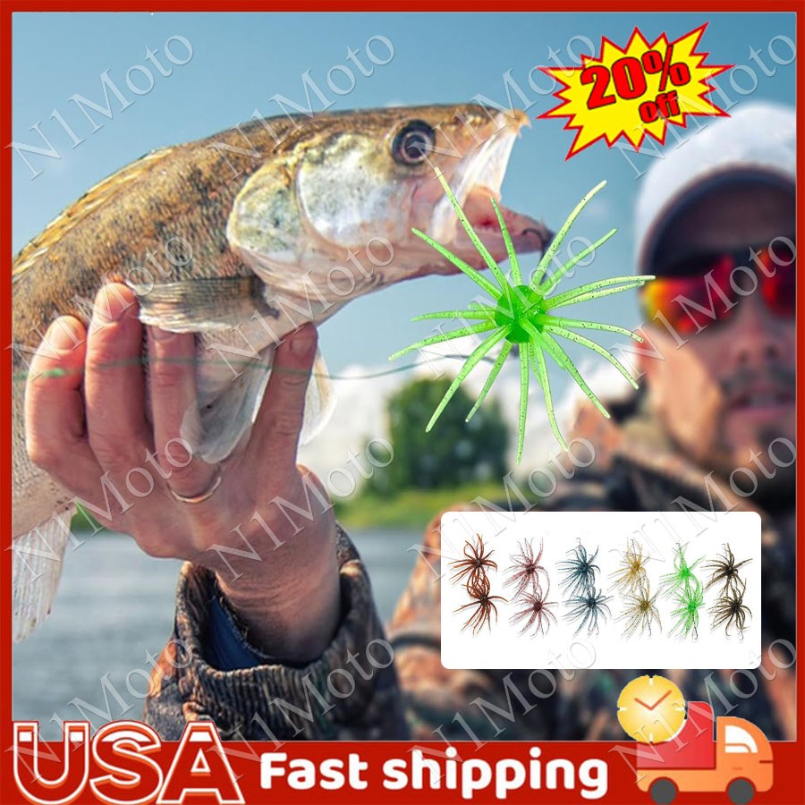 Soft Fishing Lures Sea Urchin Shape Lures Bait Topwater Fishing Lures ~20% OFF
