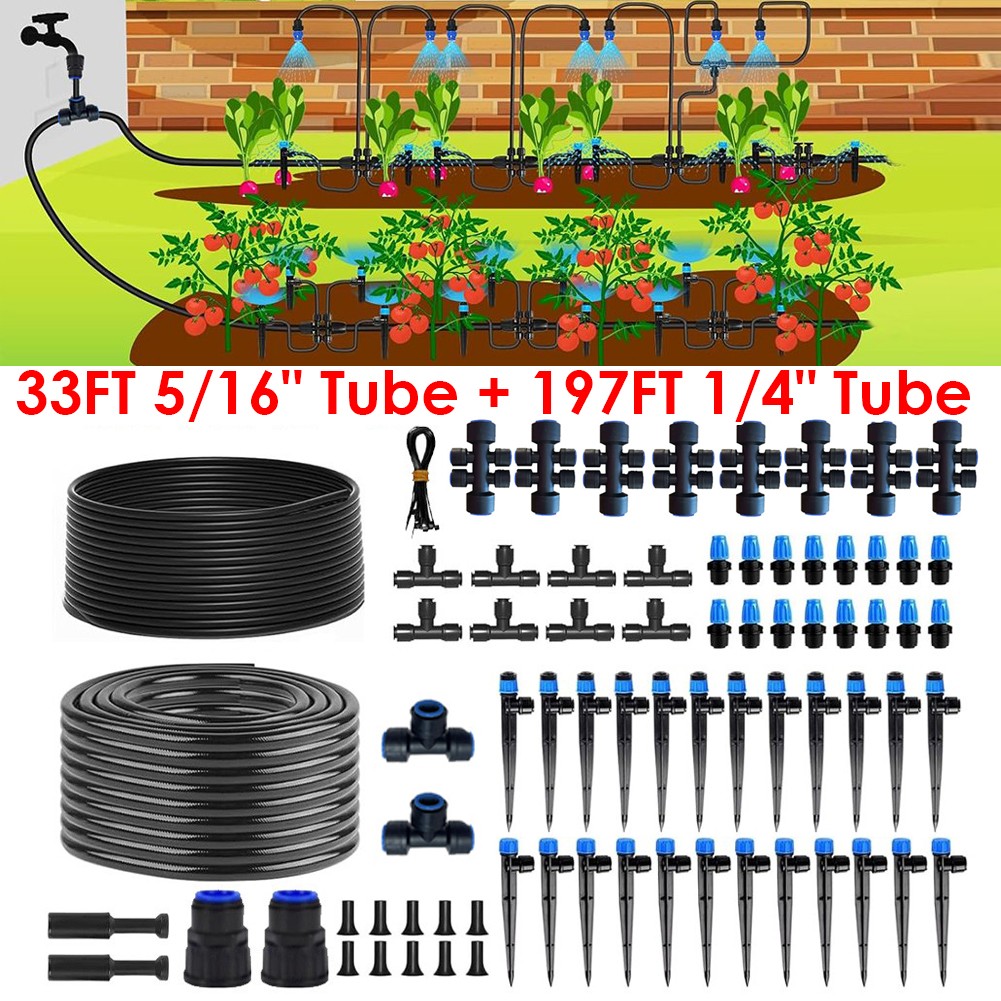 230 FT Drip Irrigation System Kit, Automatic Garden Watering System for Plants