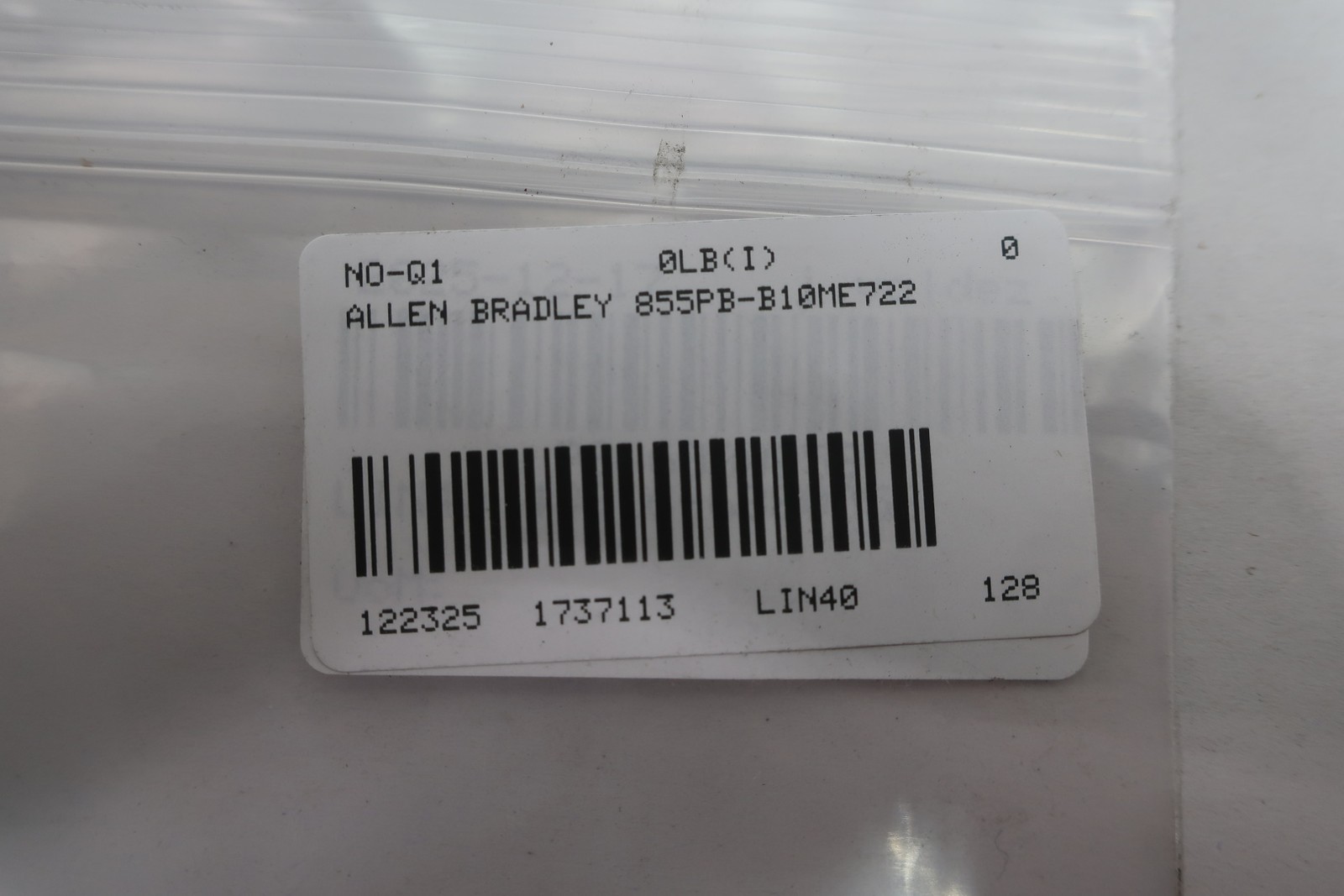 Allen Bradley 855PB-B10ME722 Panel Mount Beacon Clear Led 120v-ac