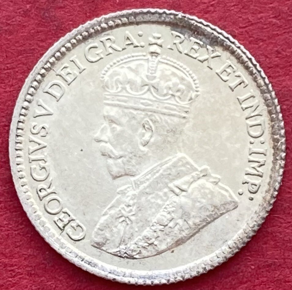 1917 Canada 5 Cents - AU58 - Lot#7867