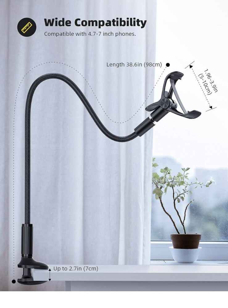 Universal 360° Rotatable Tablet Stand Holder Flexible Mount For iPad Cell Phone