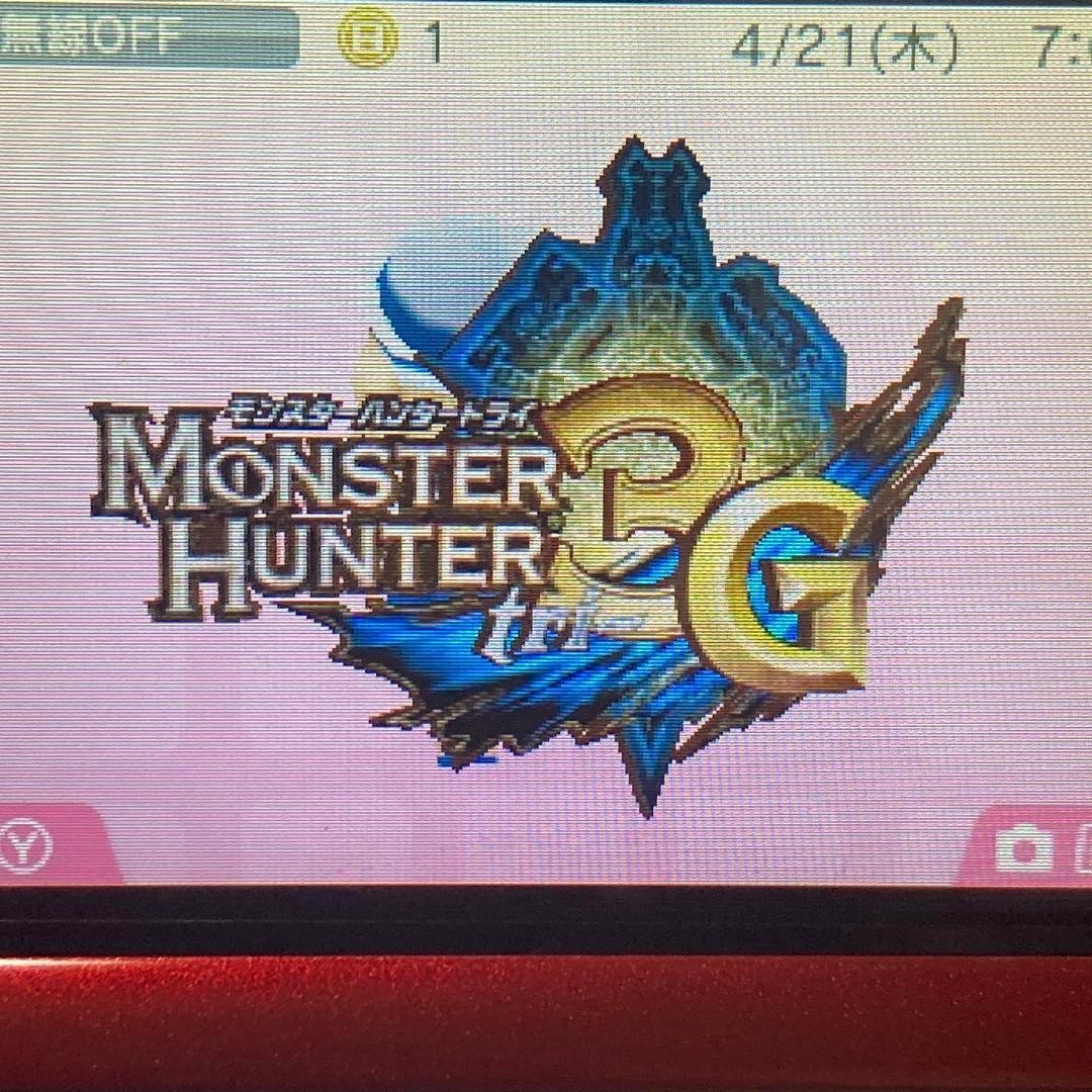 Nintendo 3DS Red Console & Monster Hunter 5 Game software NTSC-J Tested