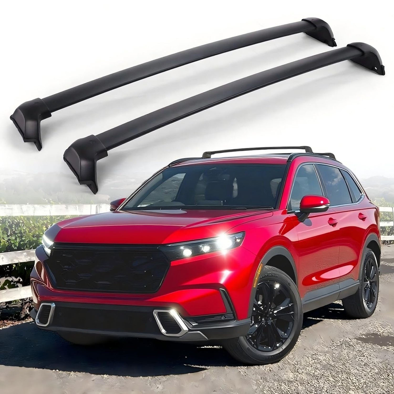220 LBS Roof Rack Cross Bars for 2023 2024 2025 2026 Honda CRV CR-V Sport Hyb...