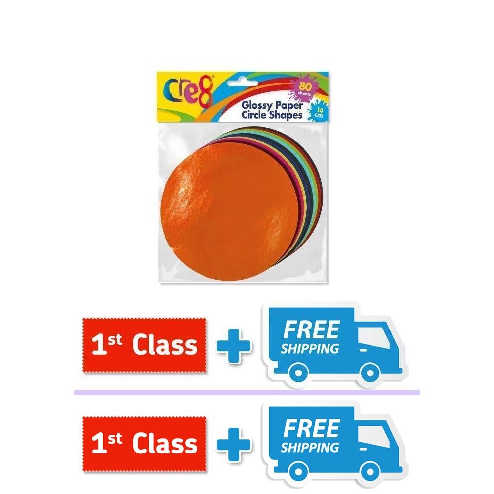 The Cre8® Glossy Paper Circle Shapes, 80 sheets