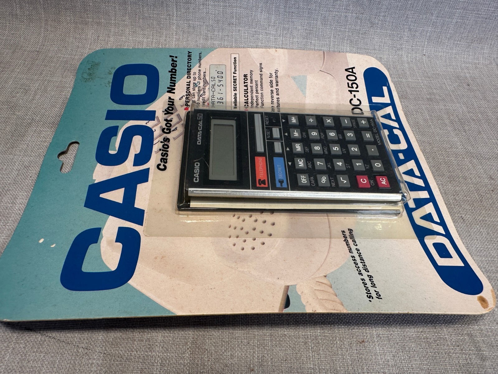 NOS! SEALED! Casio DC-150A DATA-CAL Calculator Personal Directory Organizer
