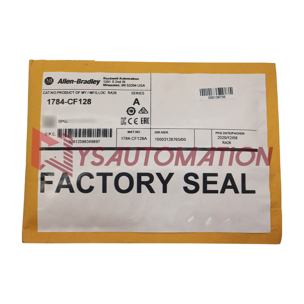 OEM Allen-Bradley 1784-CF128 Ser A Industrial CompactFlash Card 128MB RevE01