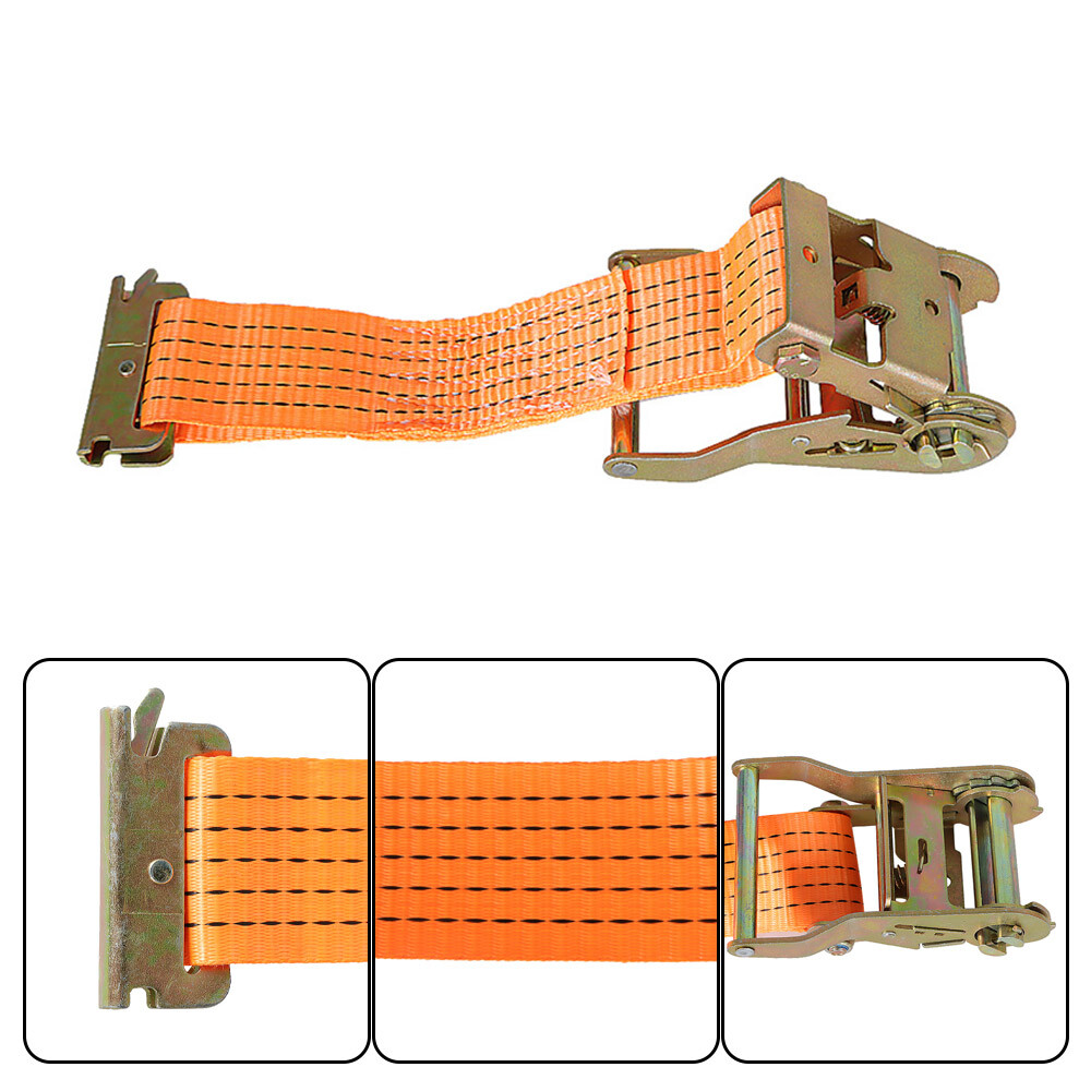4400 lb 2" x 20' E-Track Ratchet Tie Strap Truck Enclosed Cargo Van Straps 4 Set