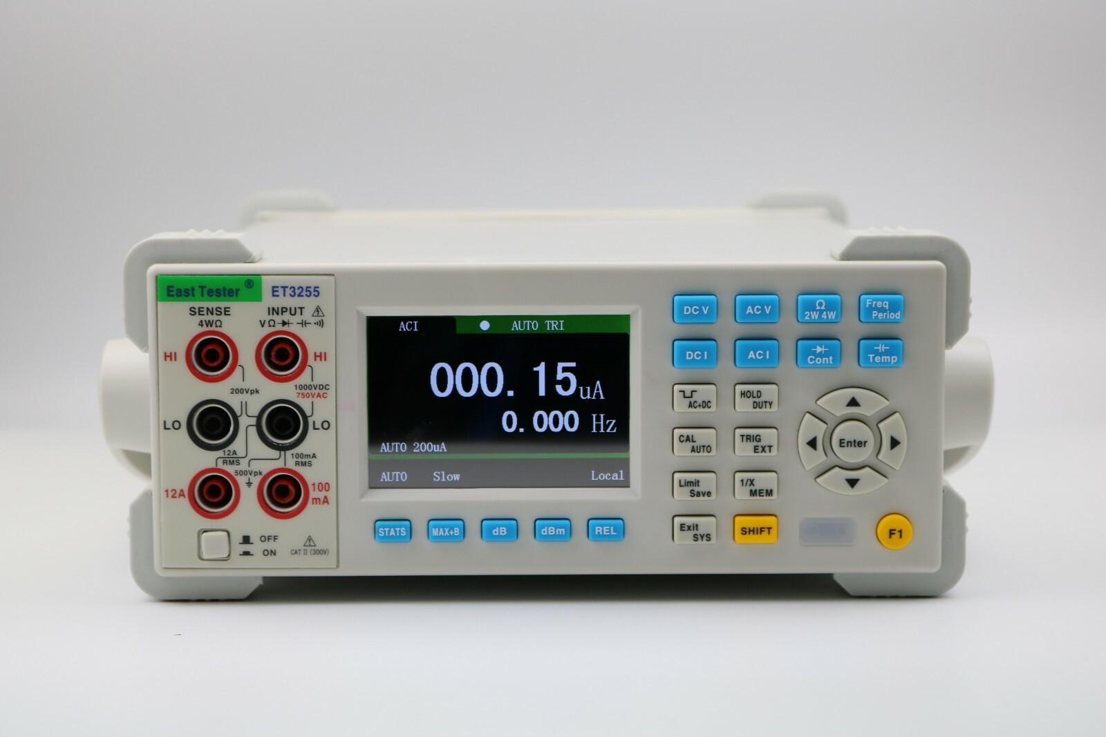 Benchtop Digital Dual-Display 5 1/2 Multimeter TRMS USB RS232 Temp Tester ET3255