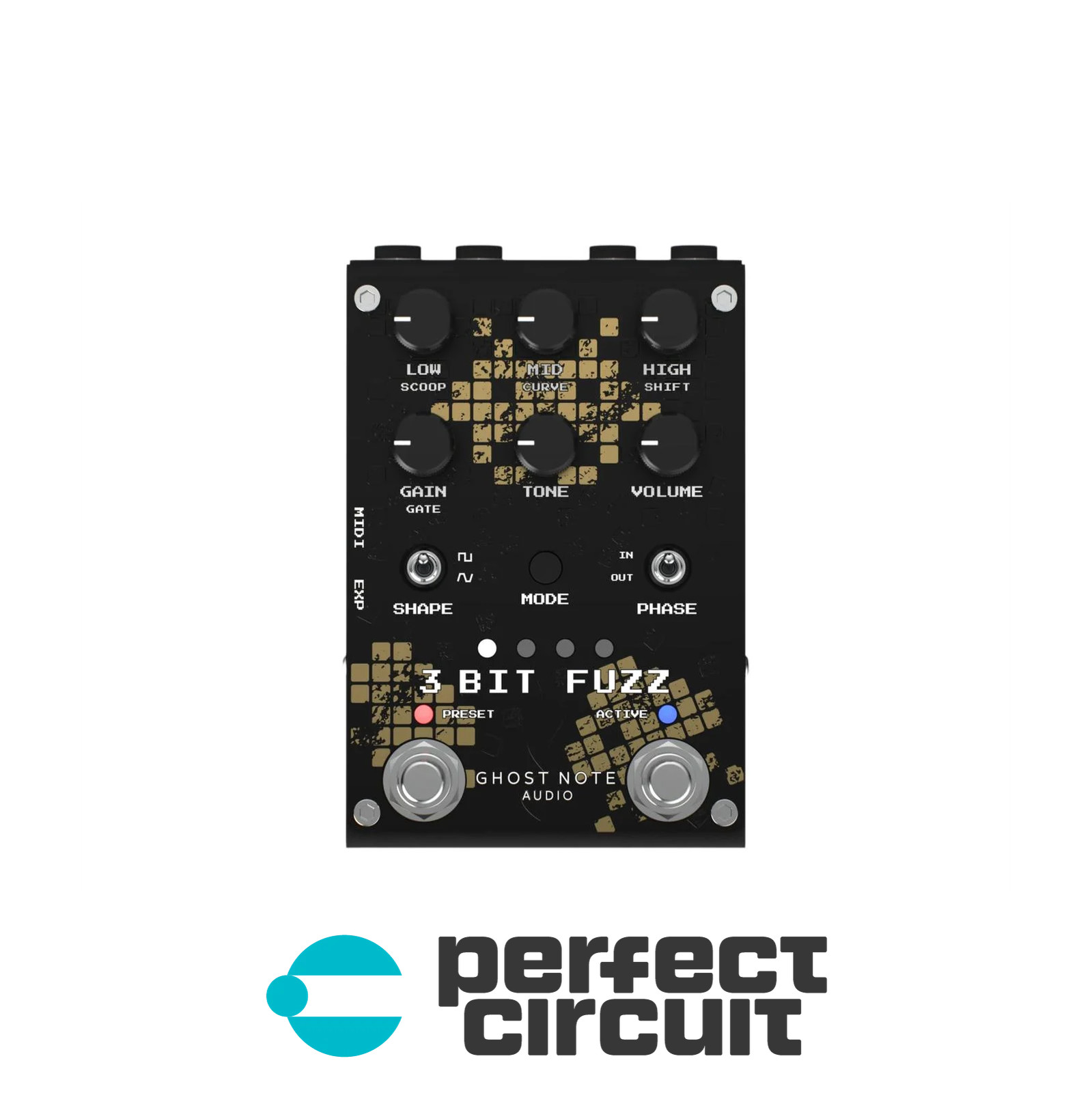Ghost Note Audio 3 Bit Fuzz Bitcrusher Pedal EFFECTS - NEW - PERFECT CIRCUIT