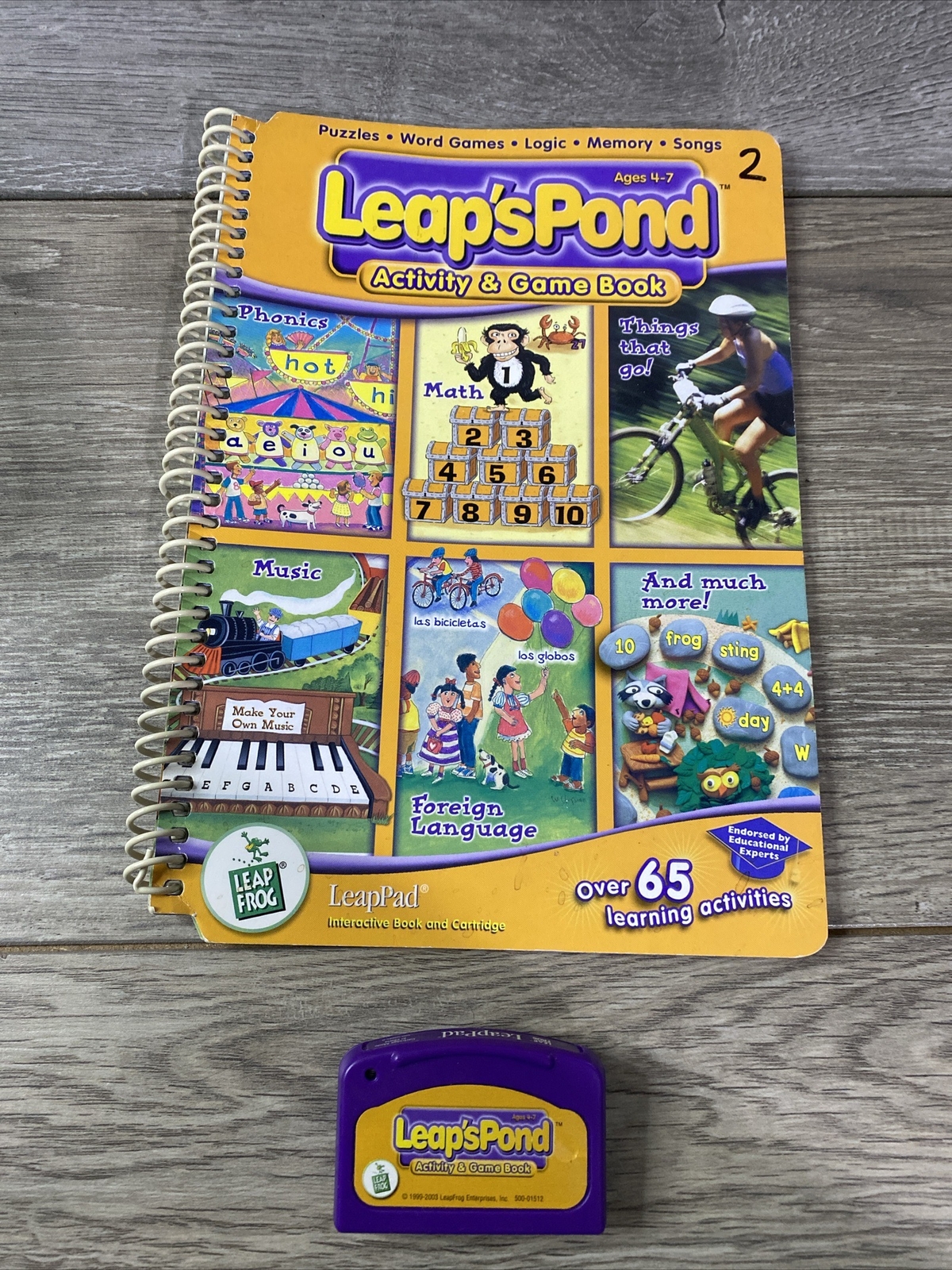Leap's Pond Leap Frog Leap Pad - Activity & Game Book & cartridge