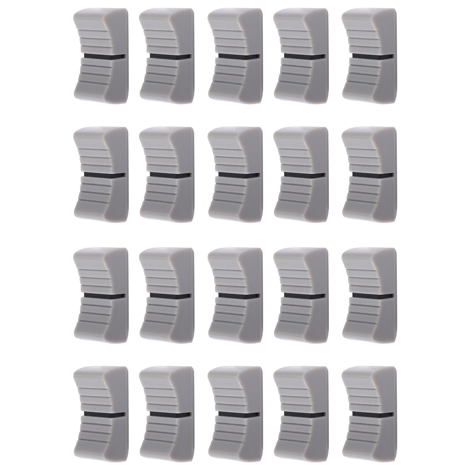 20Pcs 24mmx11mmx10mm Console Mixer Slider Fader Knobs Replacement for9812