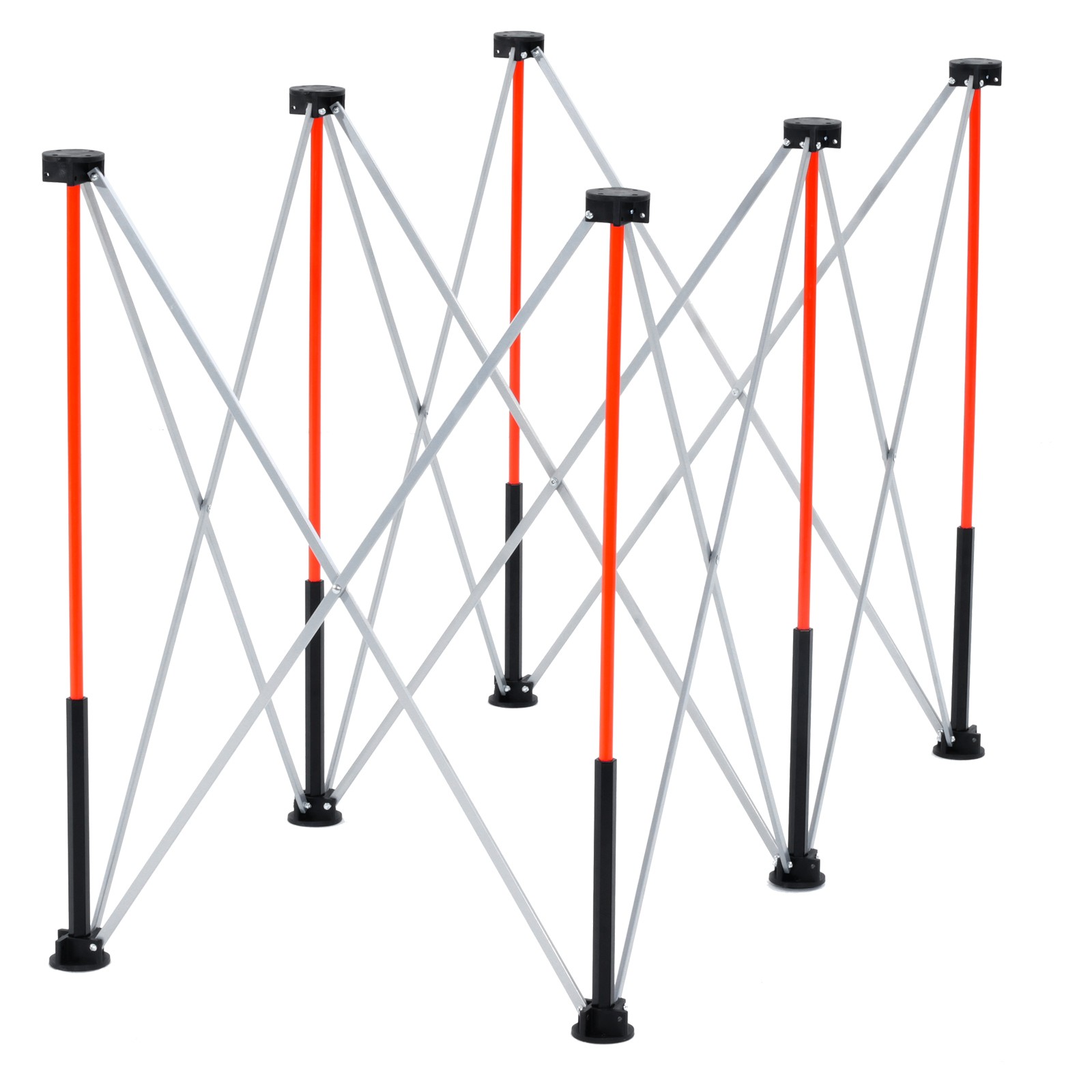 Portable Folding Workstand 4.16 x 2.18ft Collapsible Work Stand 2500lbs Capacity