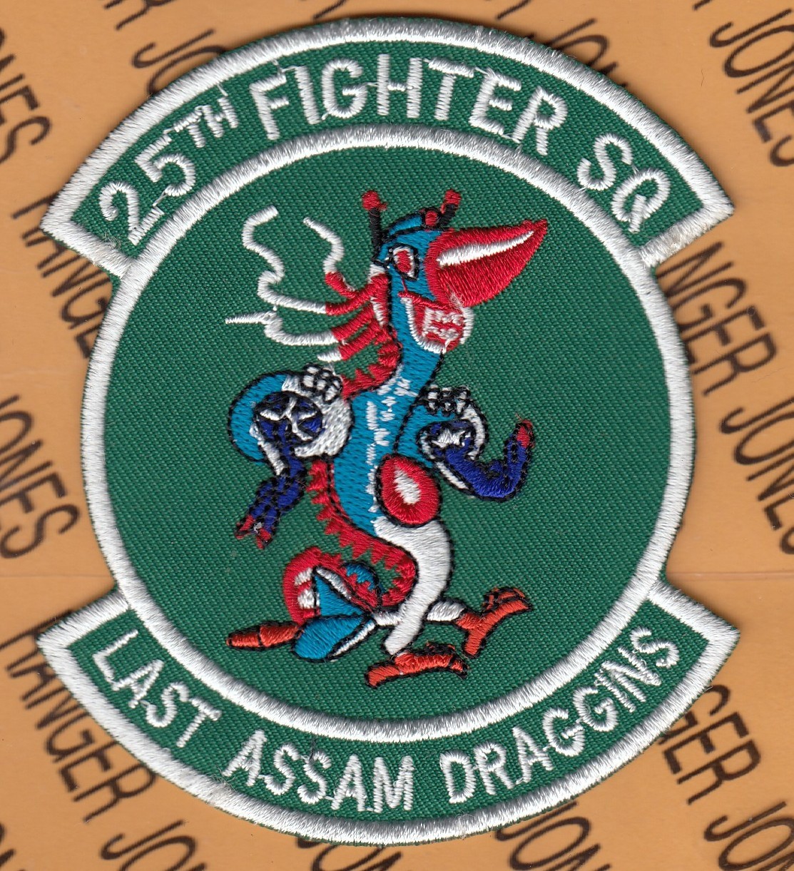 USAF Air Force 25th Fighter Sq FS Assam Draggins ~3.75" patch c/e C