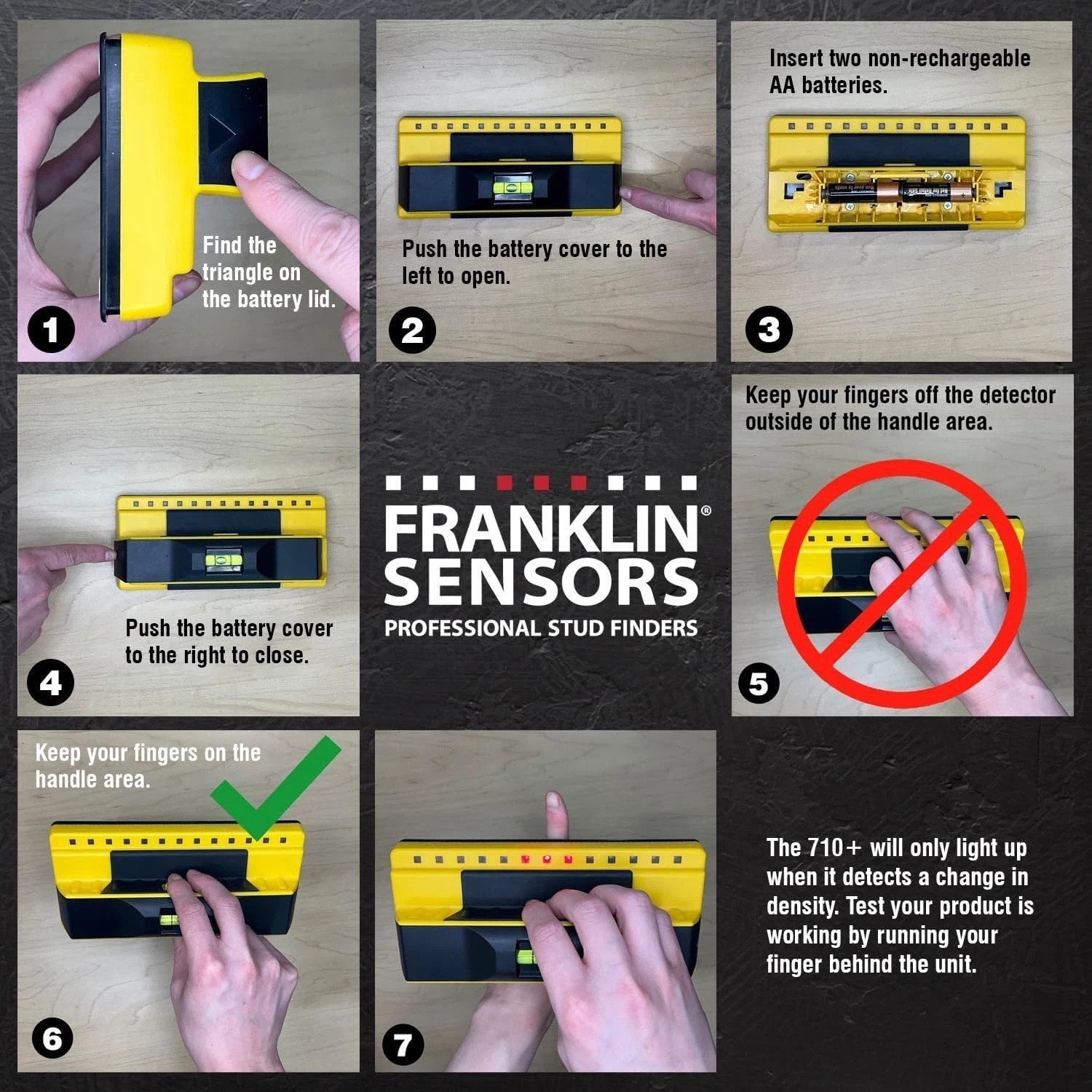 ProSensor 710+ Accurate Stud Finder: Deep Scan up to 1.6” with LED Display