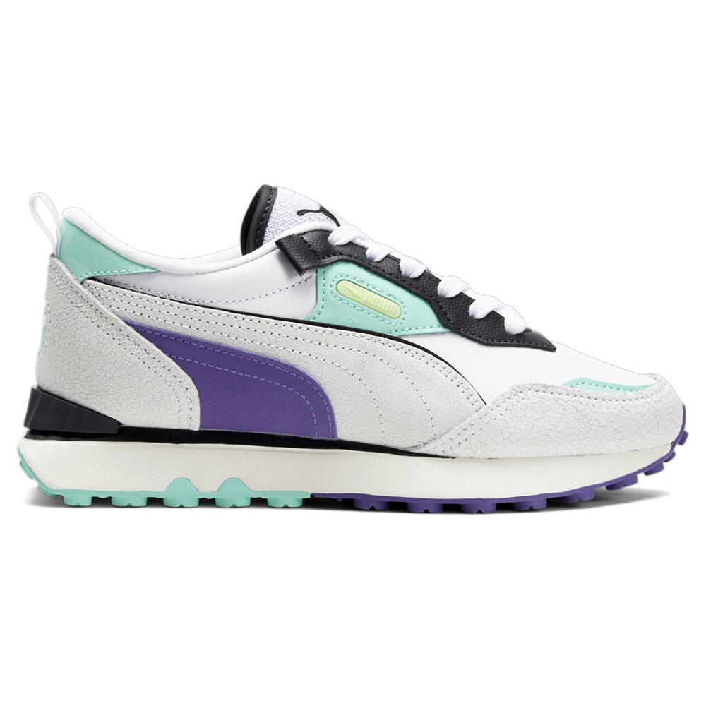PUMA Rider Fv Daytona Lace Up  Youth Girls White Sneakers Casual Shoes 39342601