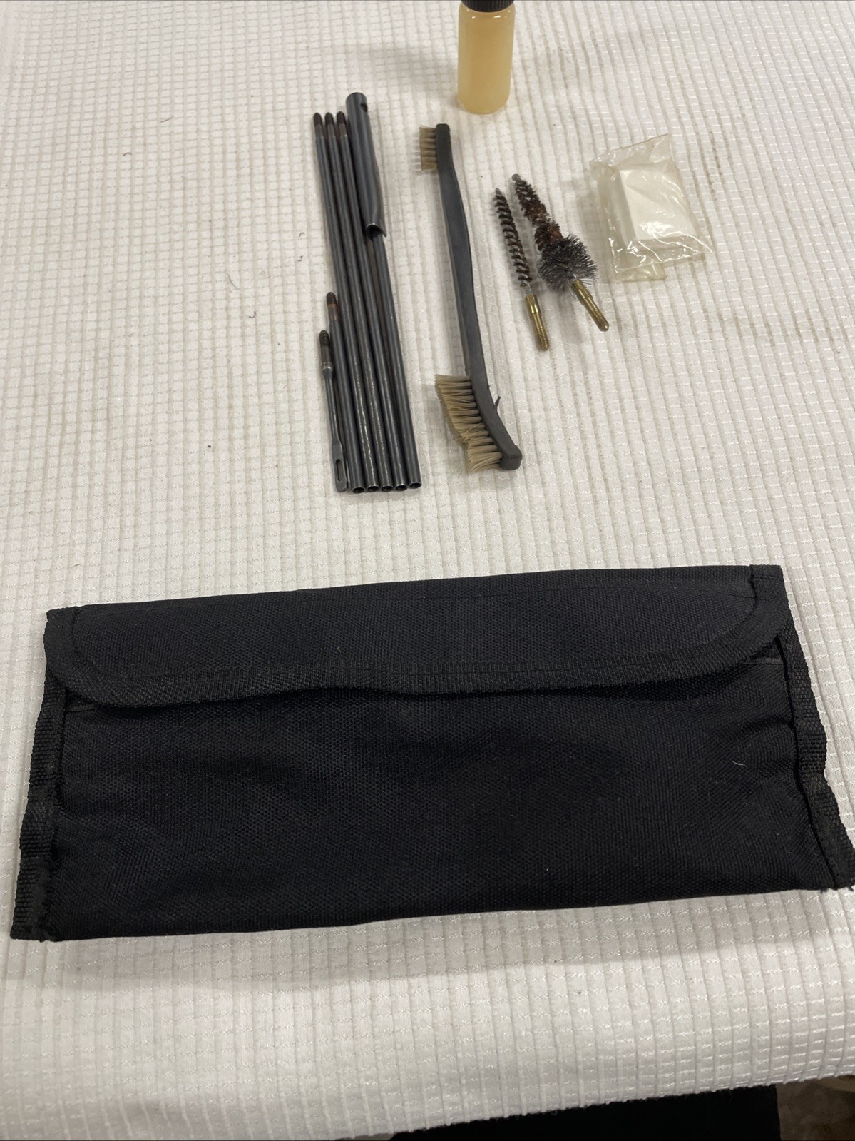 USMC Rifle Weapons Cleaning Kit And Black Pouch