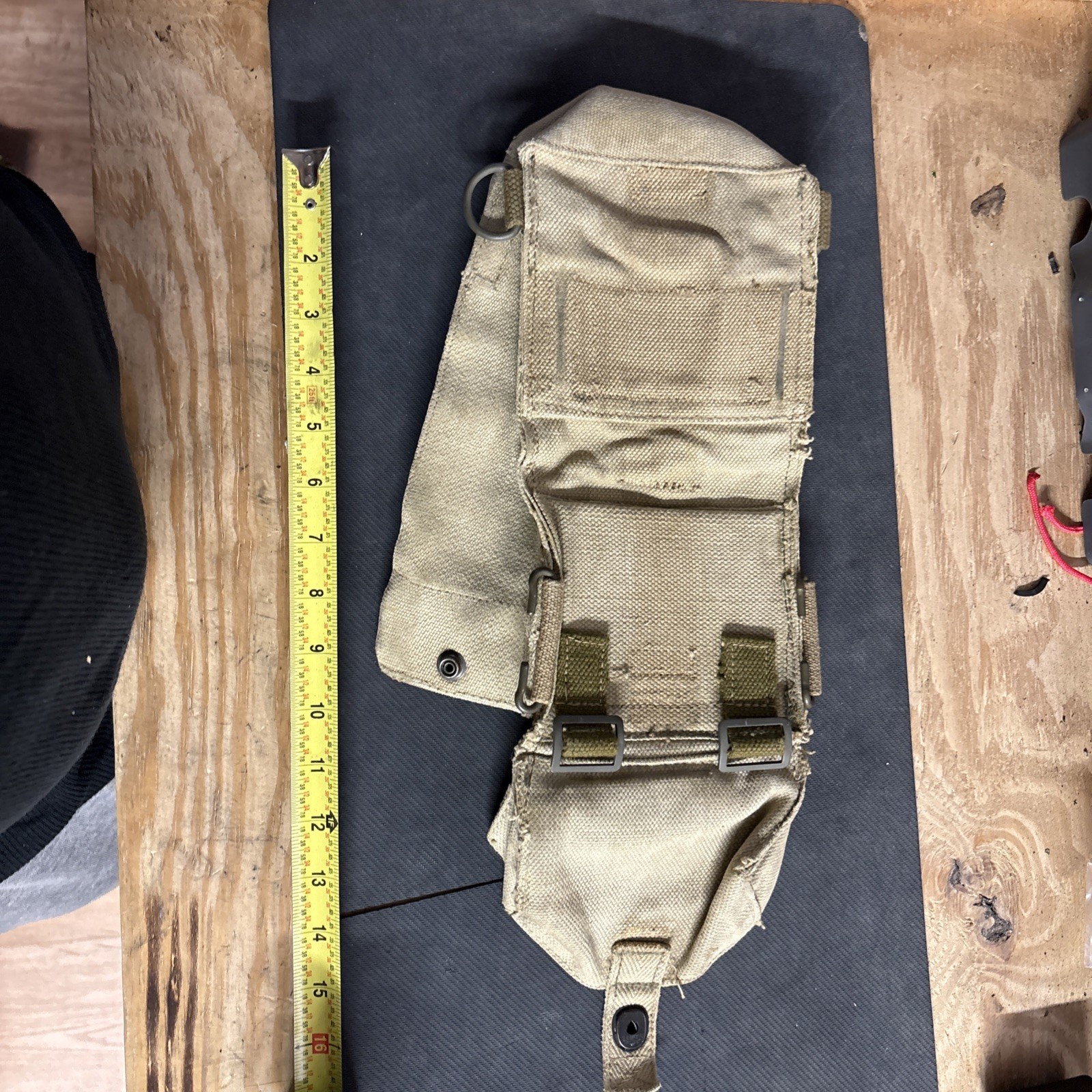 Vintage 1950s Danish Army M50 Post WW2 Webbing Pouch 37 Pattern Webbing Style