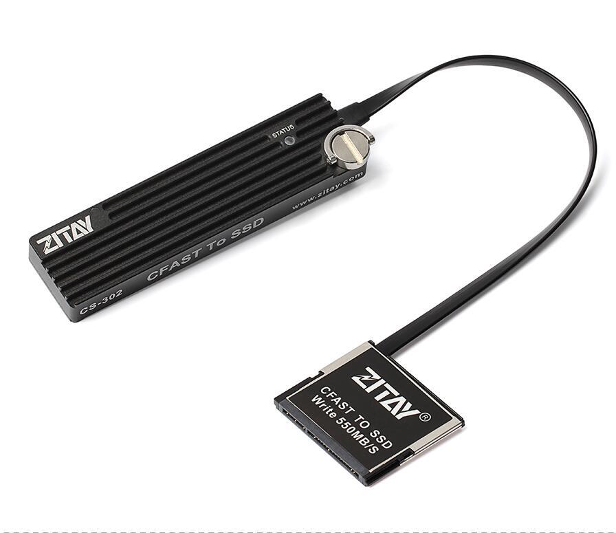 ZITAY CFAST TO SSD SATA M2 Card Coupler Adapter Fit For BMPCC 4K 6K ZCAM E2