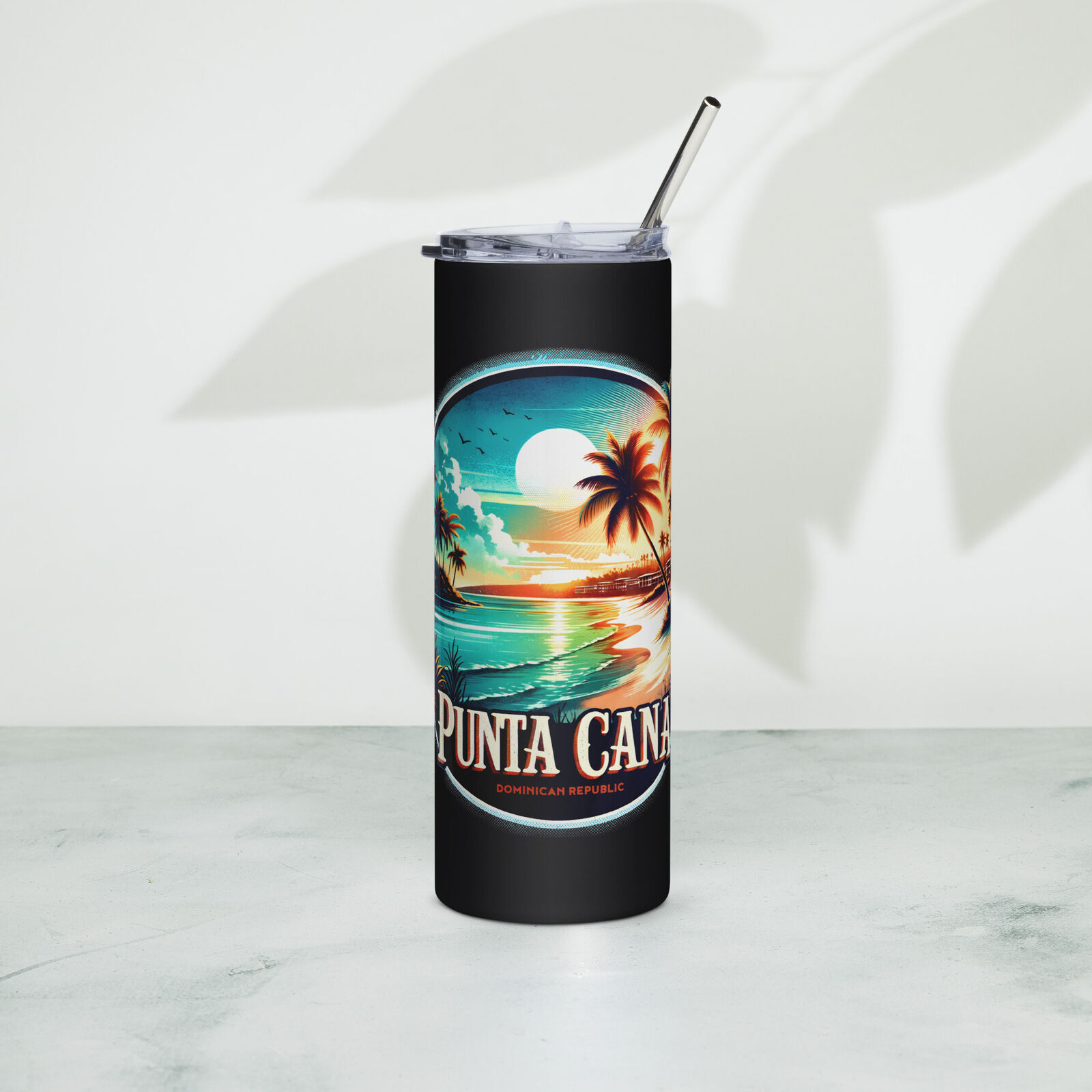 Punta Cana Dominican Republic Tumbler | Skinny Tumblr (Steel)