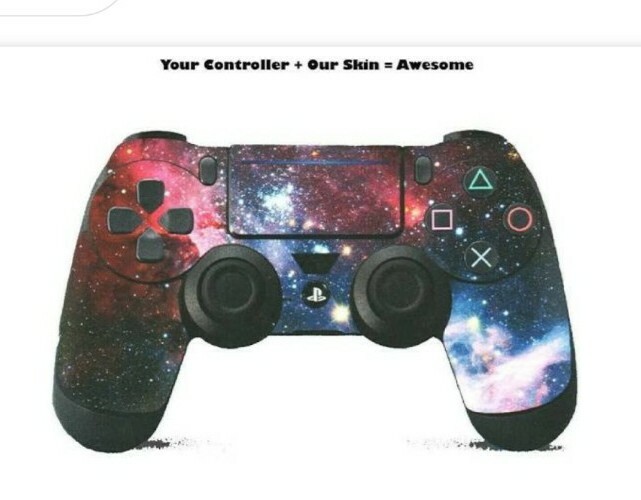 Playstation 4 Dual Shock 4 Space Starfield Galaxy Skin Decal Controller Gear