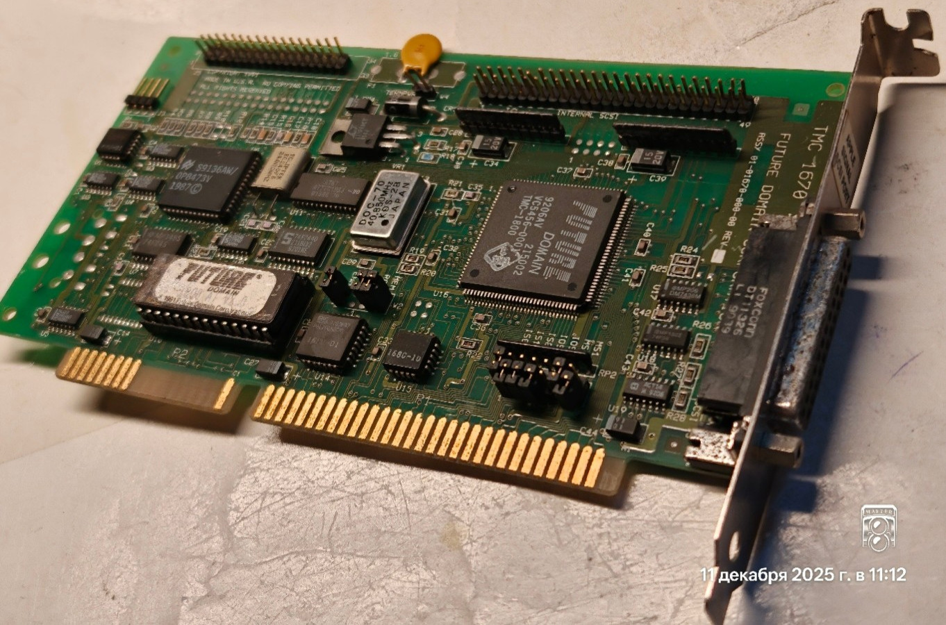 1991 ISA Future Domain TMC 1670 Controller Card Apple Signal SCSI Port