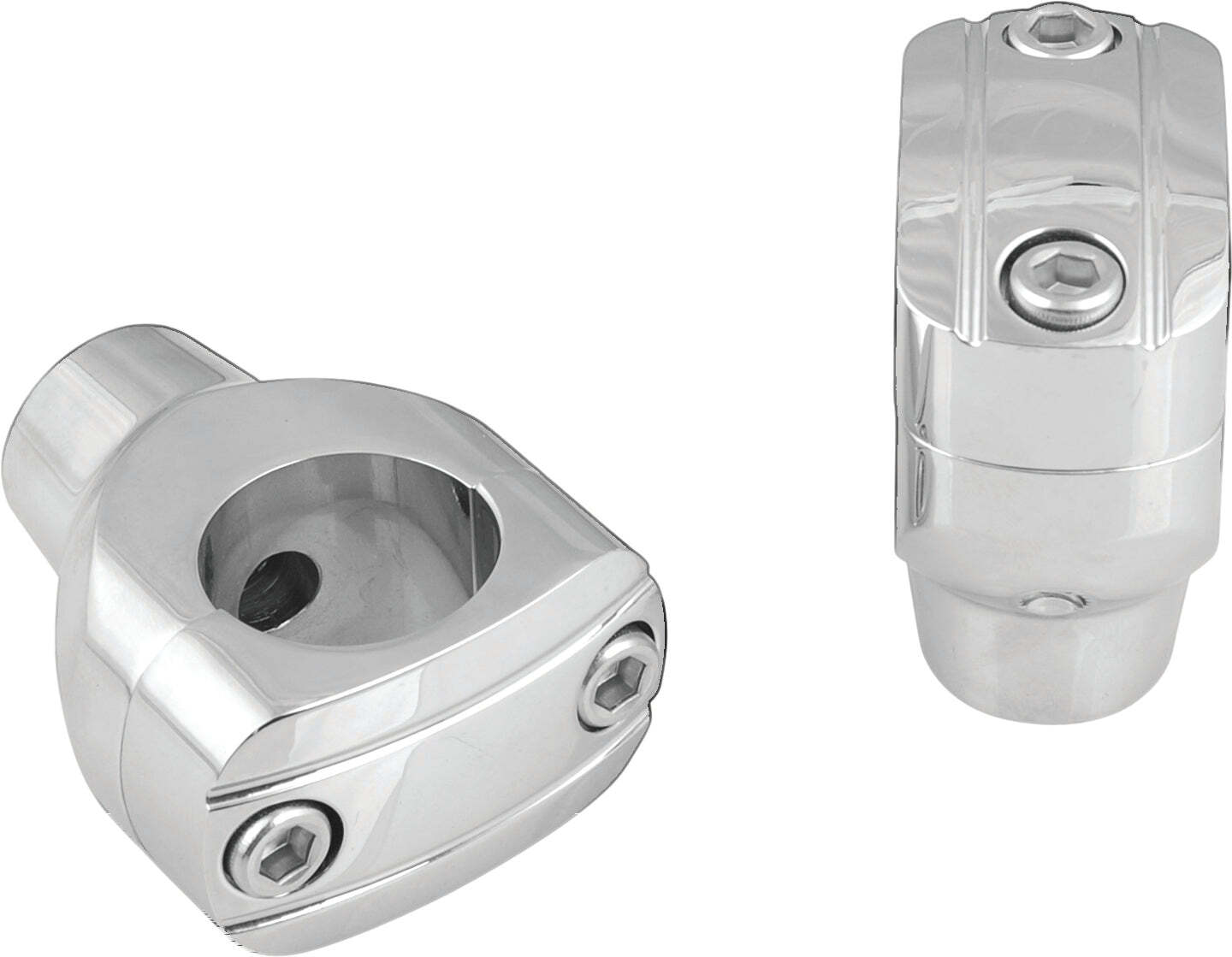 2" Grooved Chrome Risers